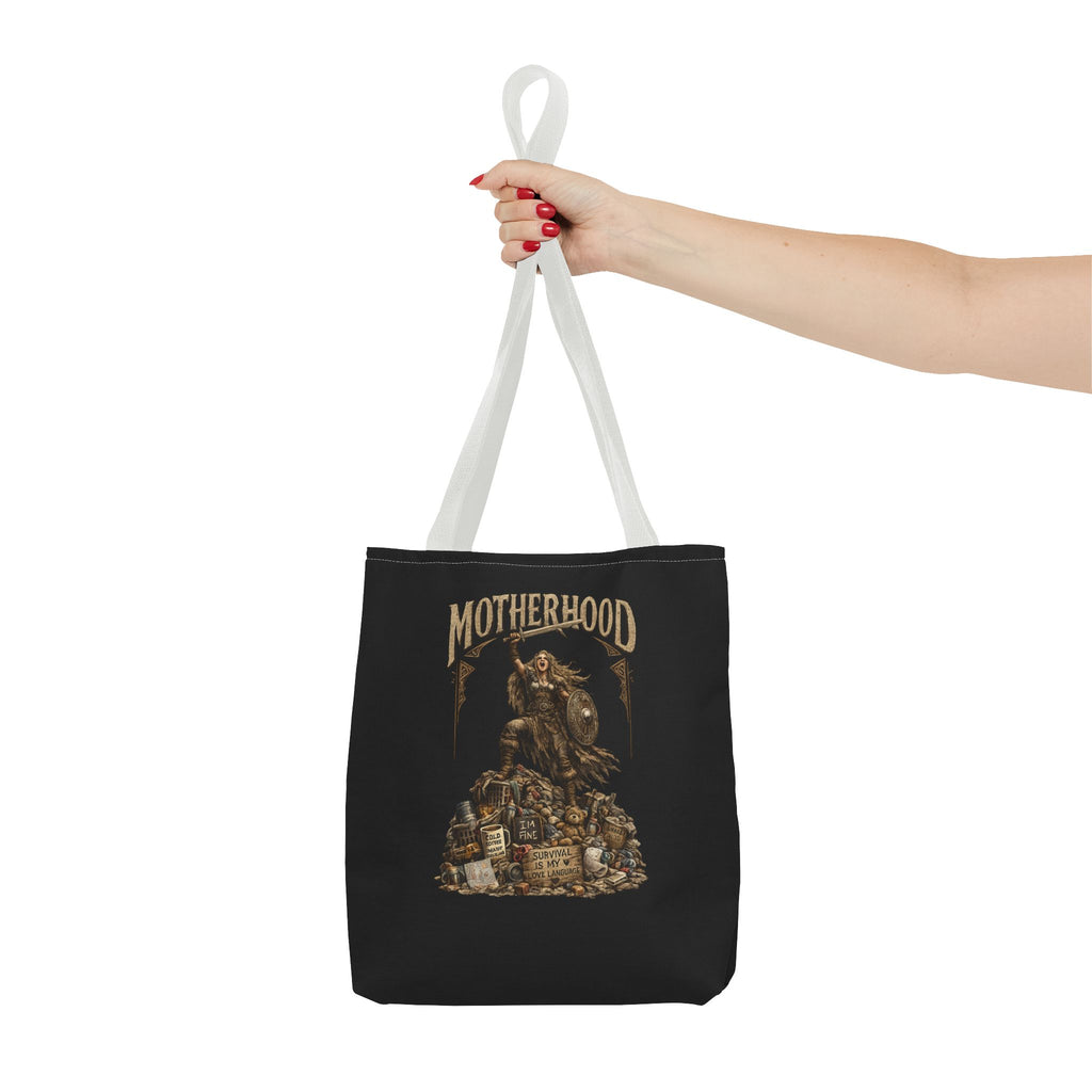 Motherhood Tote Bag — Vintage Gothic Illustration ‘Motherhood’ Canvas Tote for Moms, New Mothers & Mother’s Day Gift