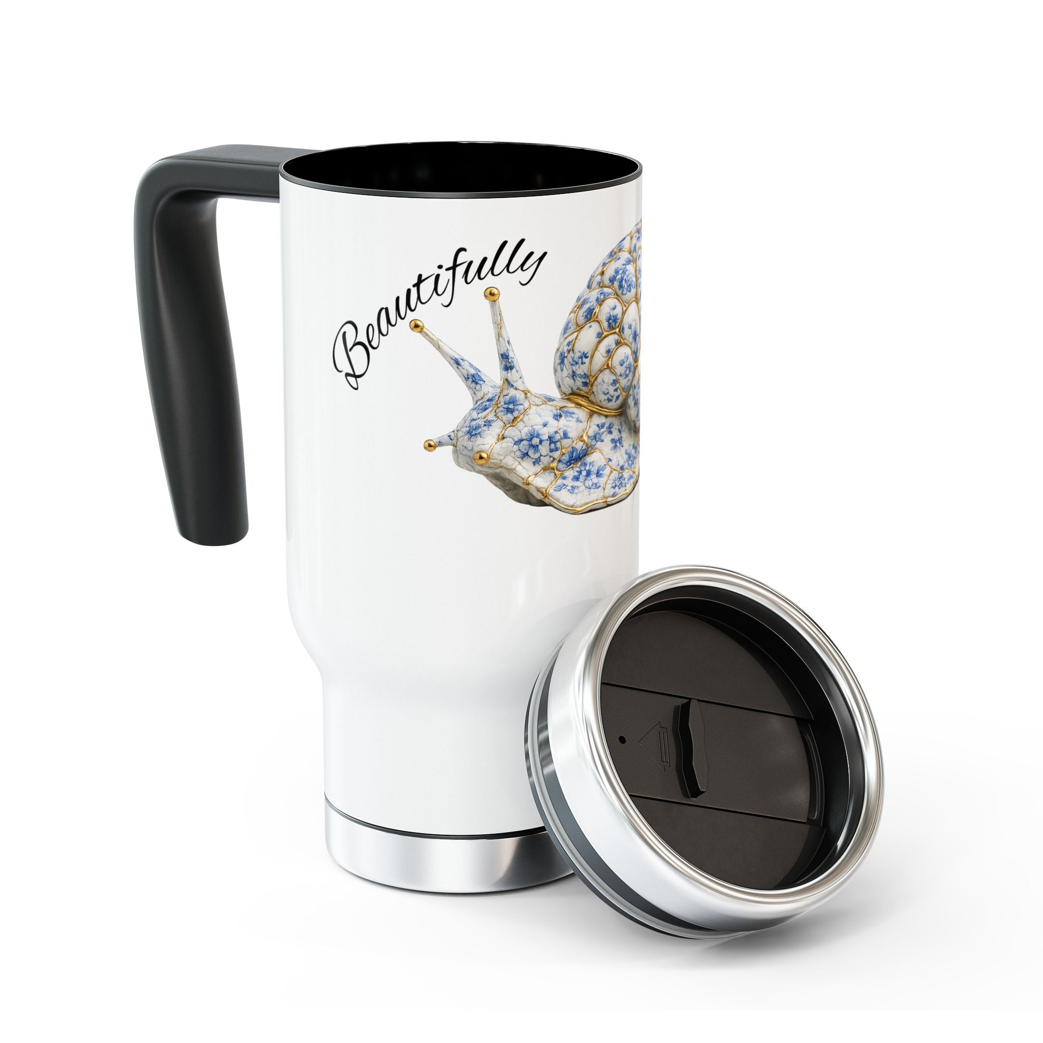 Kintsugi MS Warrior Floral Stainless Steel Travel Mug — 14oz