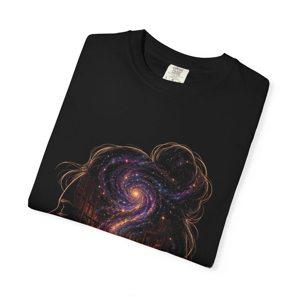 Galaxy Mind T-Shirt — Surreal Cosmic Portrait Tee