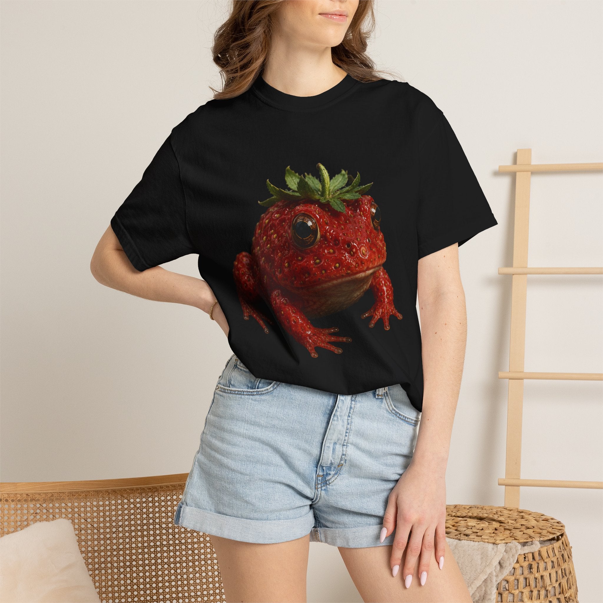 Strawberry Toad T‑Shirt — Cute Strawberry Frog Graphic Tee