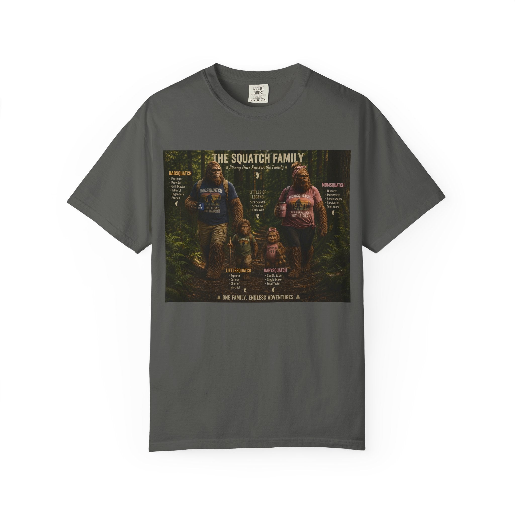 Squatch Family T-Shirt — Bigfoot Family Tree Graphic Tee