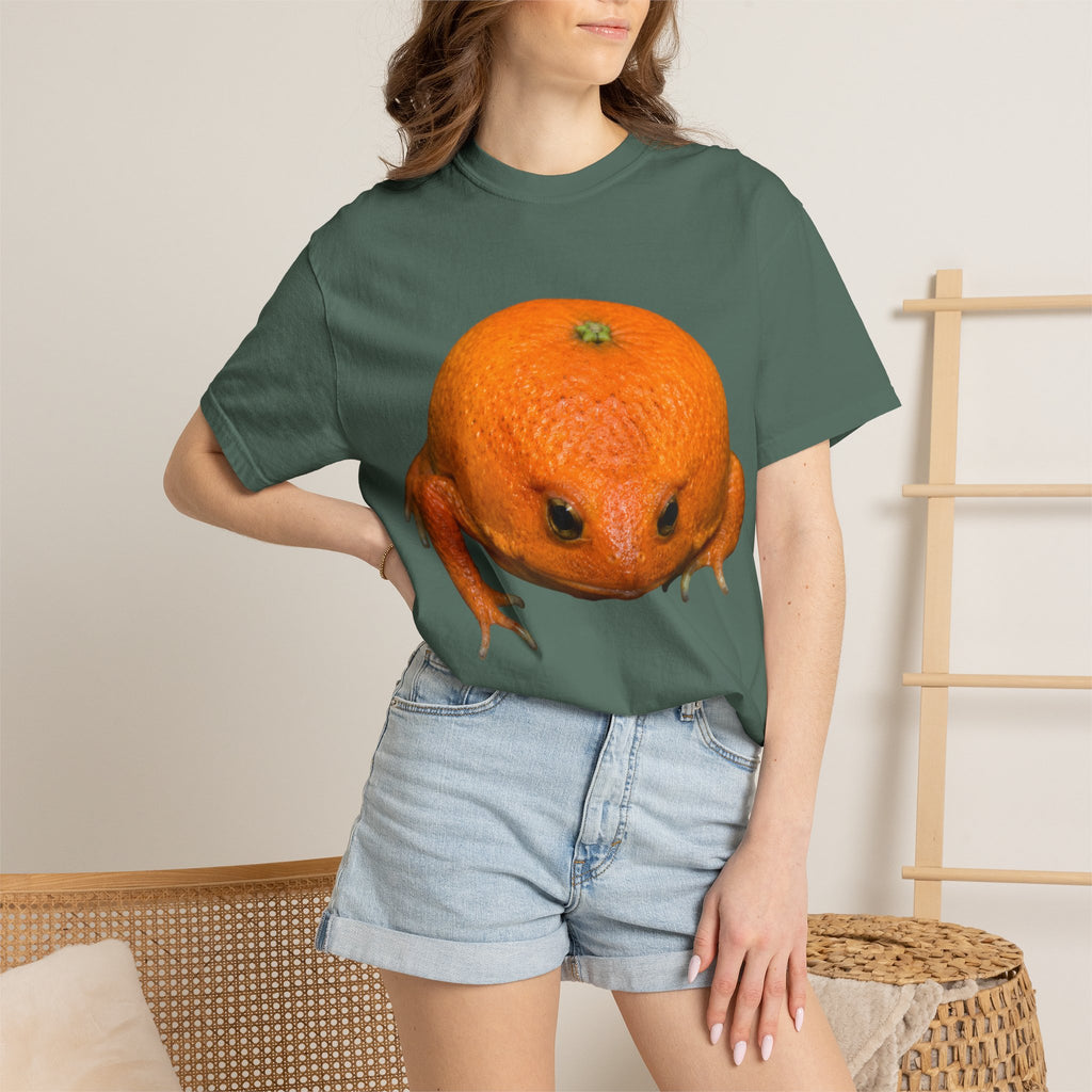 Orange Frog T-Shirt — Cute Surreal Citrus Critter Tee