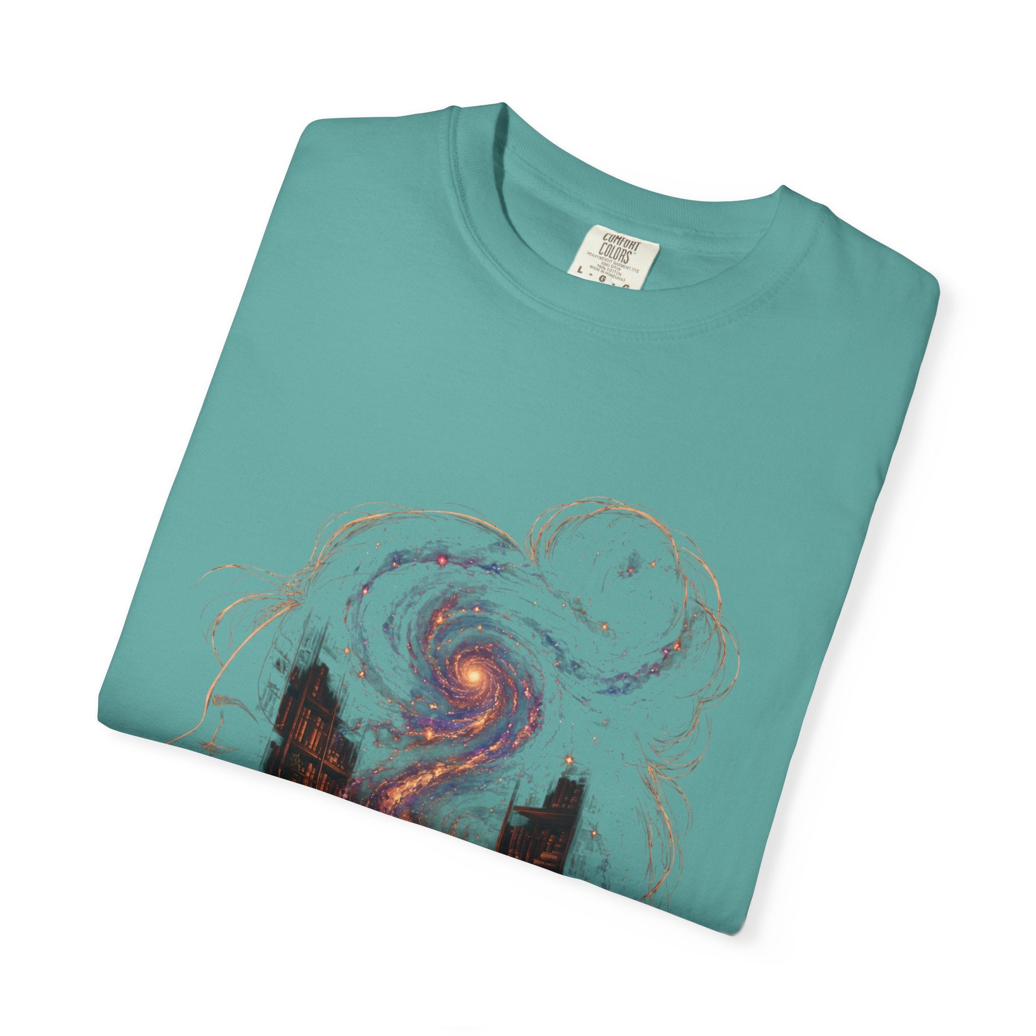 Galaxy Mind T-Shirt — Surreal Cosmic Portrait Tee