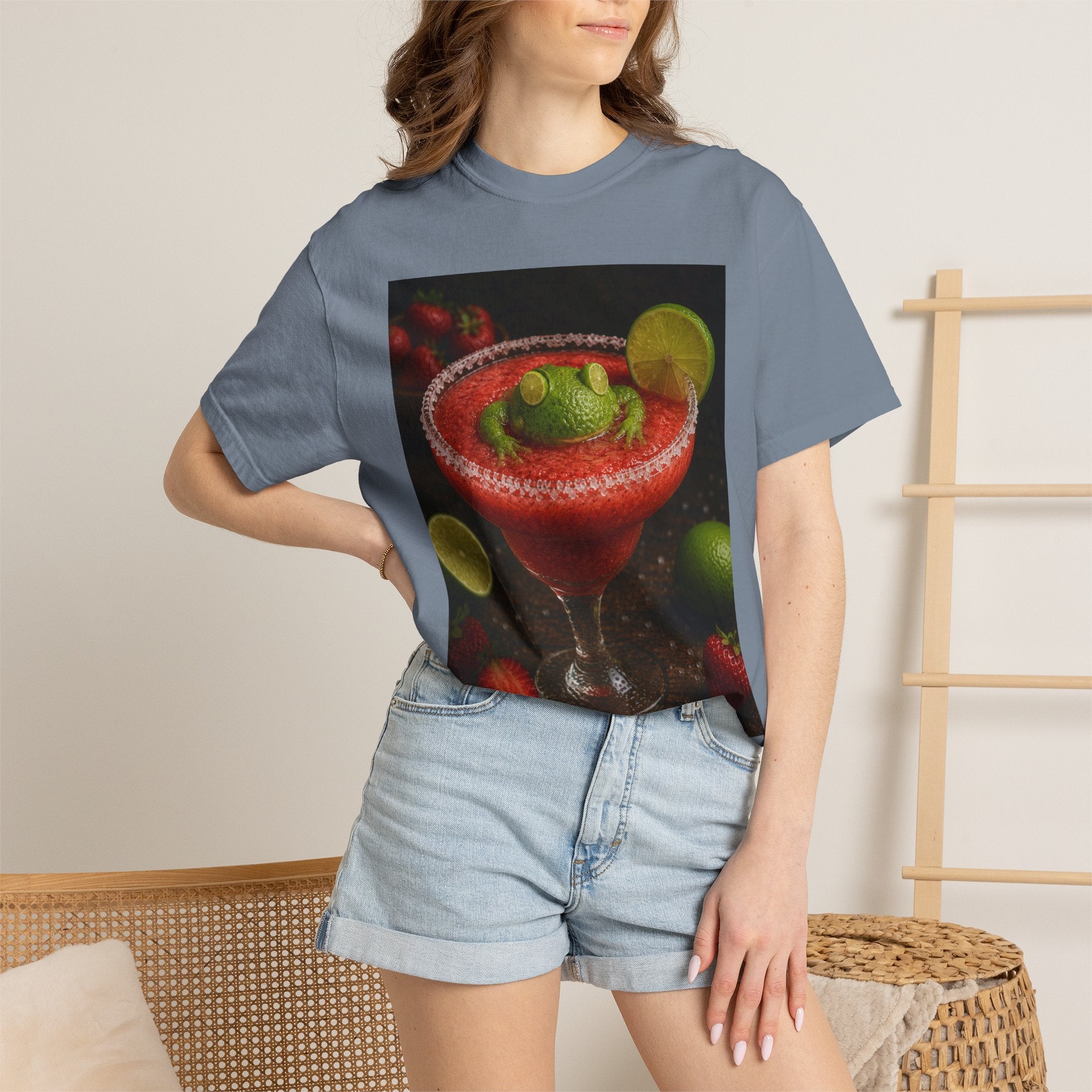 Strawberry Margarita T-Shirt — Fruity Cocktail Graphic Tee