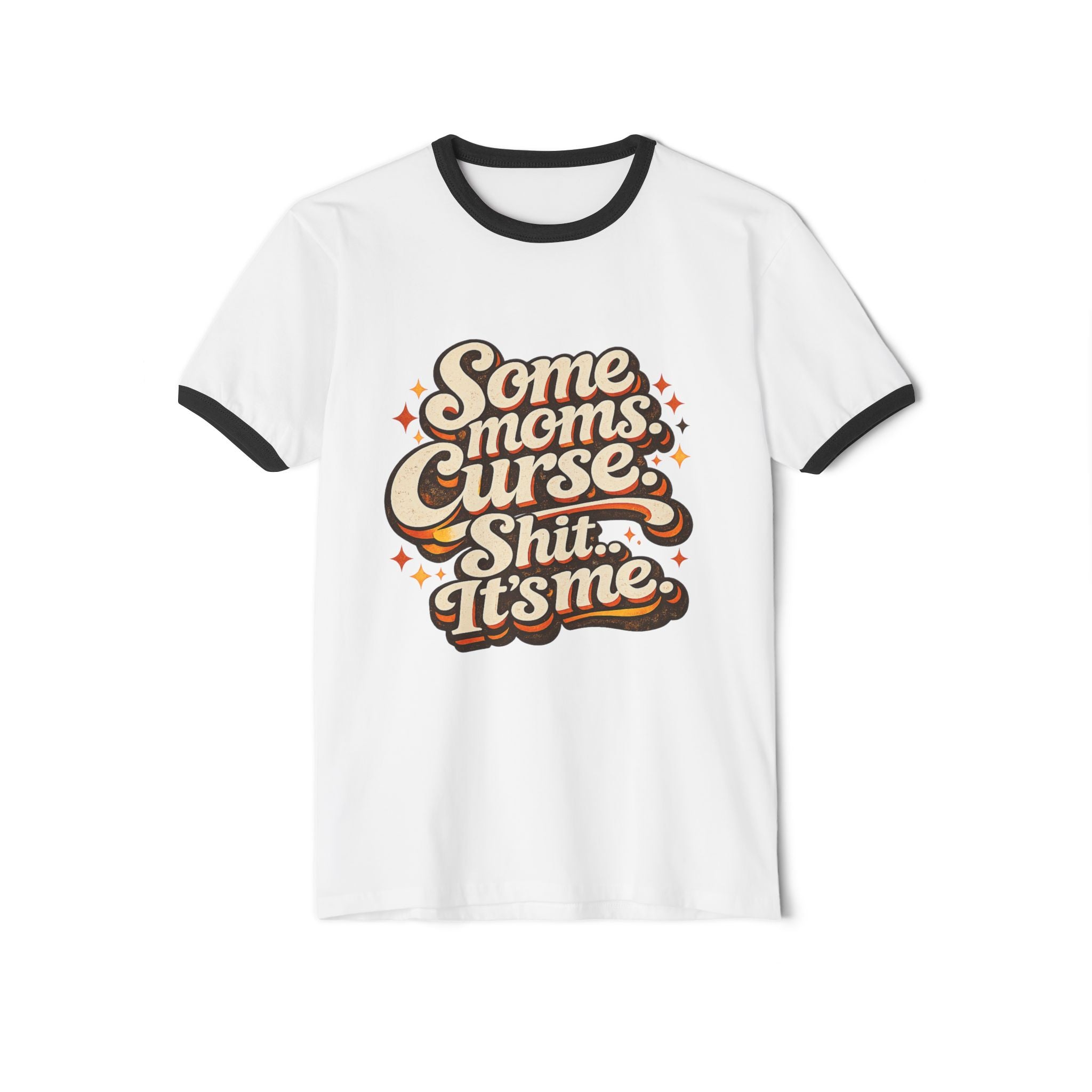Funny Mom Curses Ringer Tee