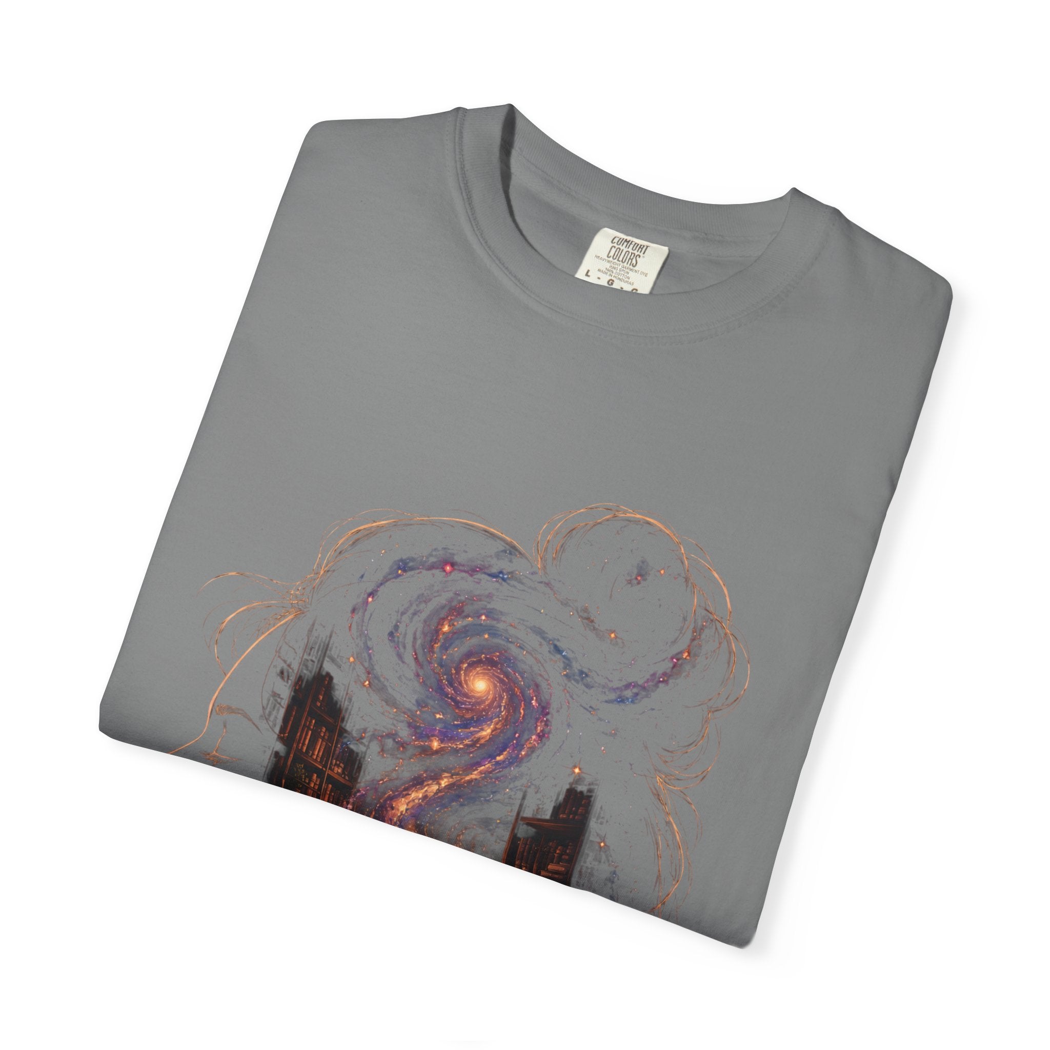 Galaxy Mind T-Shirt — Surreal Cosmic Portrait Tee