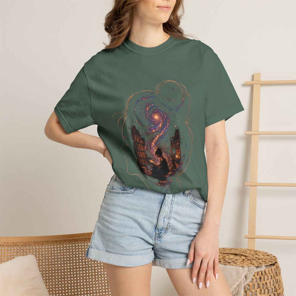 Galaxy Mind T-Shirt — Surreal Cosmic Portrait Tee