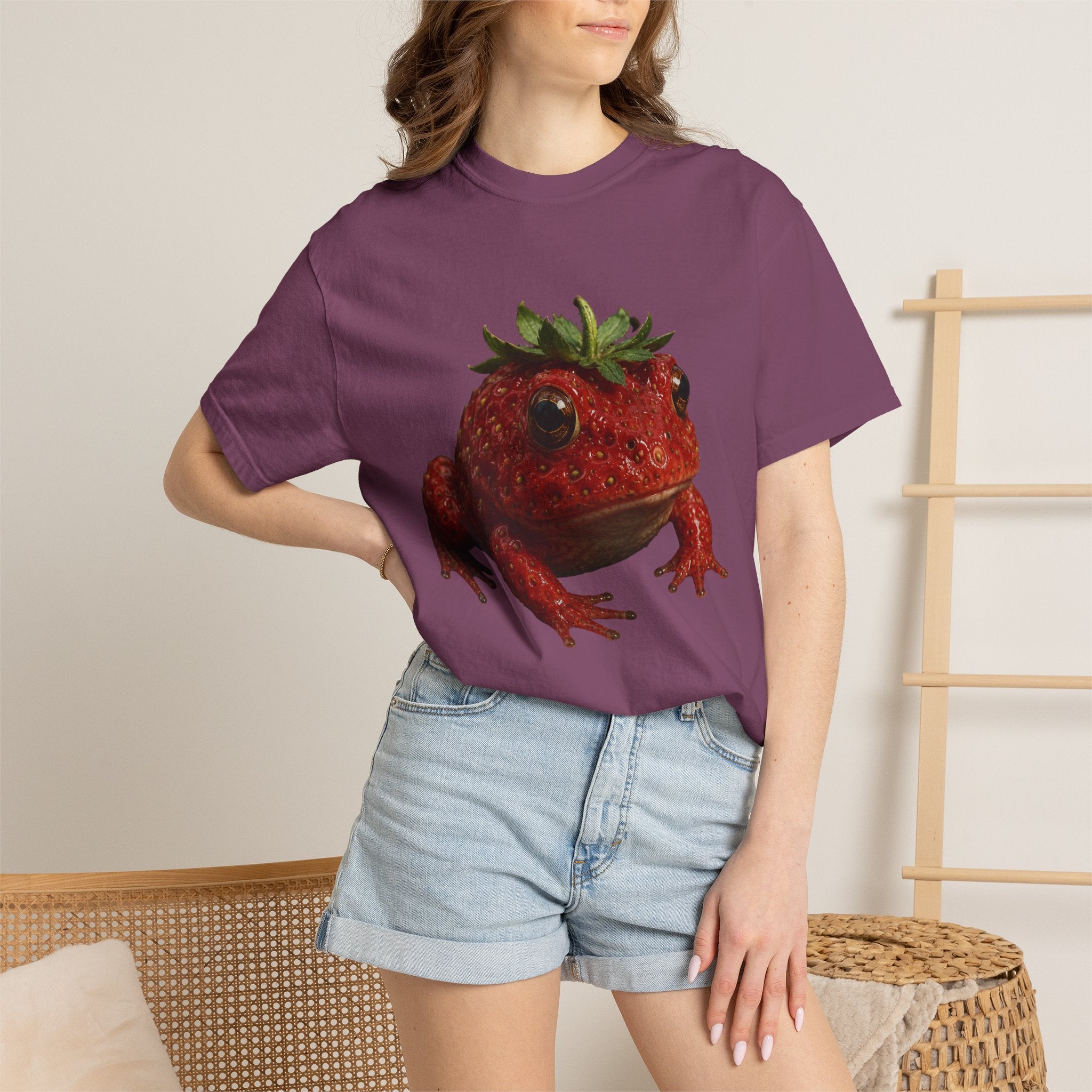 Strawberry Toad T‑Shirt — Cute Strawberry Frog Graphic Tee