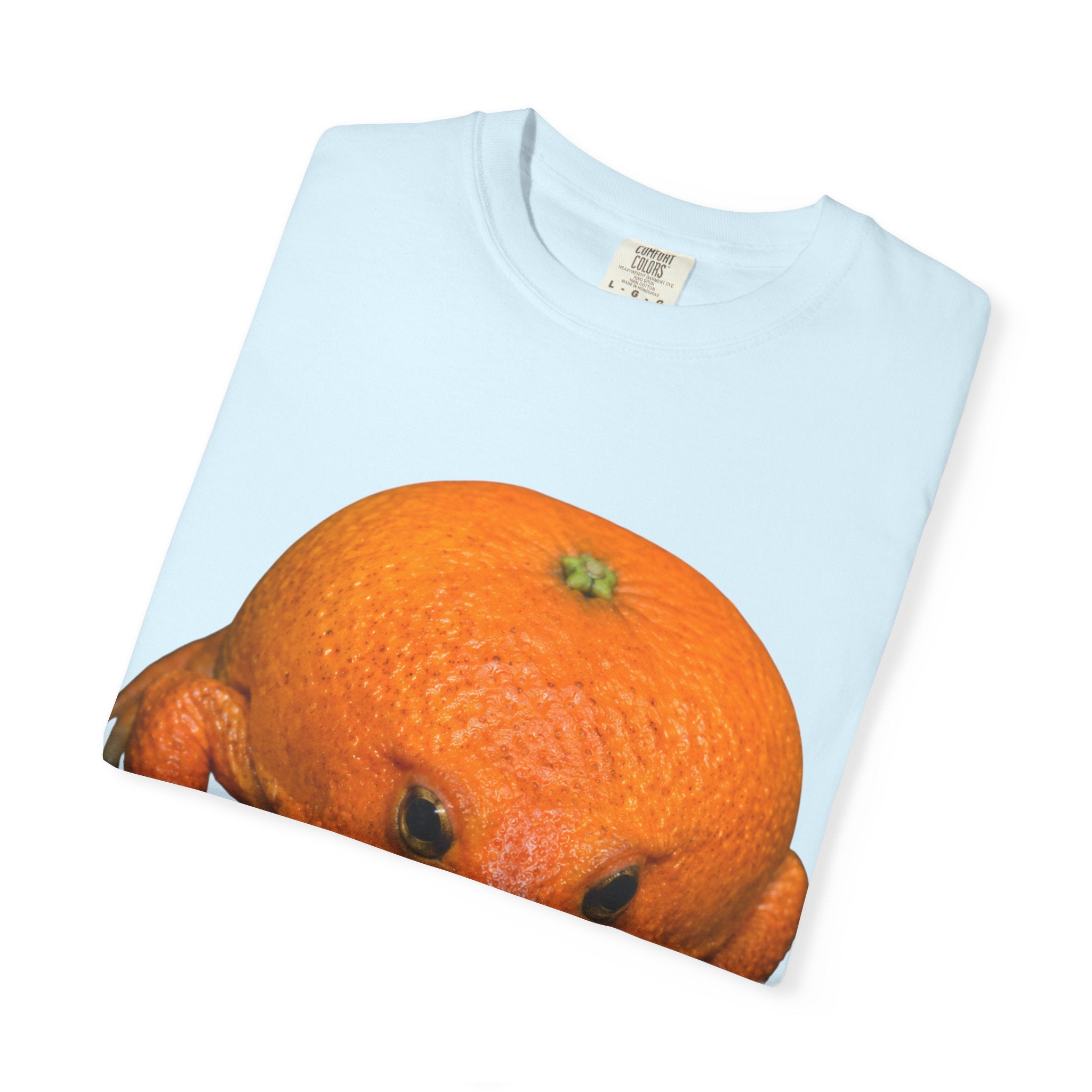 Orange Frog T-Shirt — Cute Surreal Citrus Critter Tee
