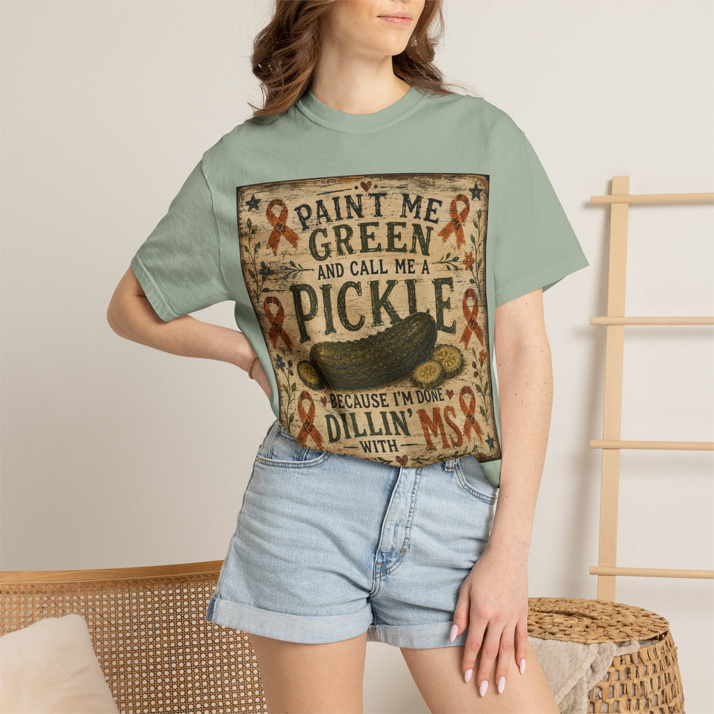 MS Awareness 'MS Warrior' Pickle T-Shirt