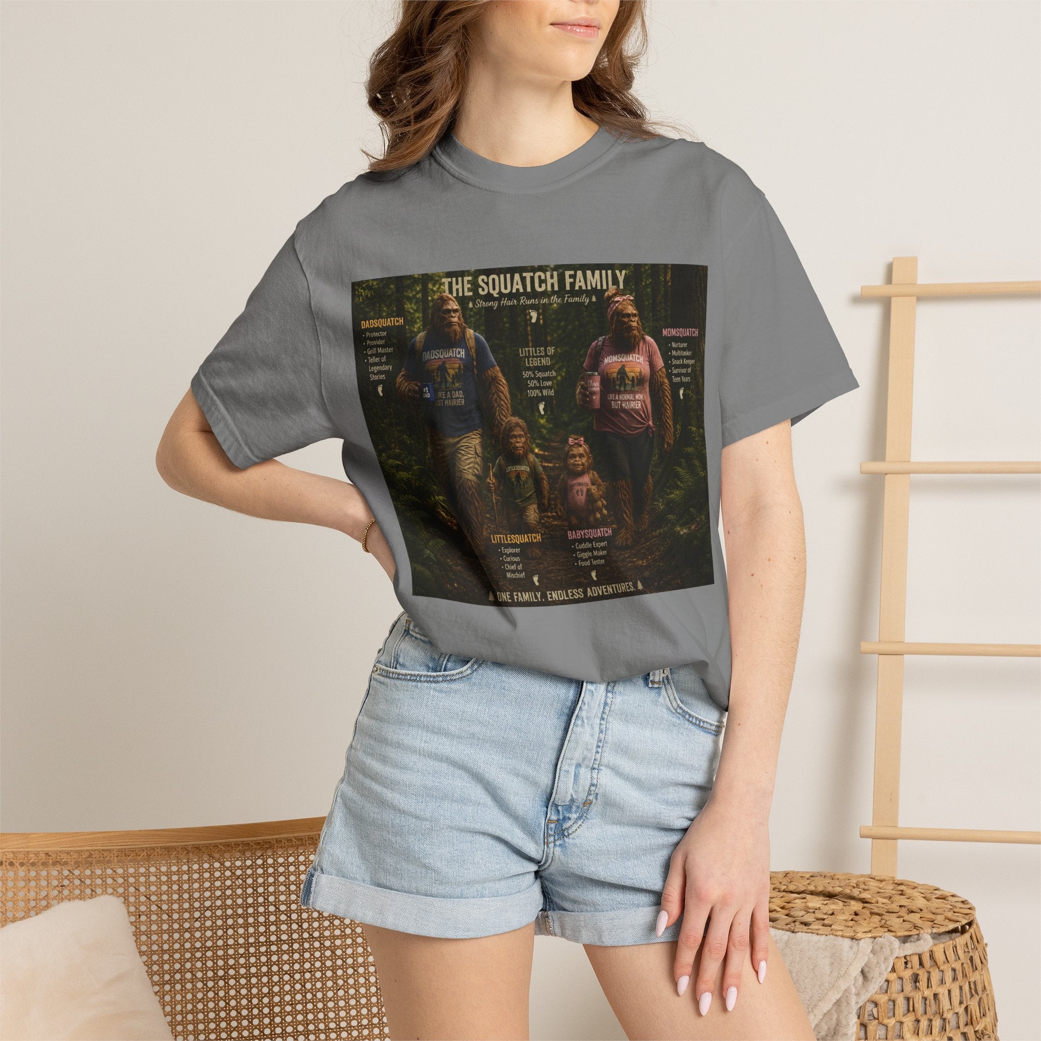 Squatch Family T-Shirt — Bigfoot Family Tree Graphic Tee