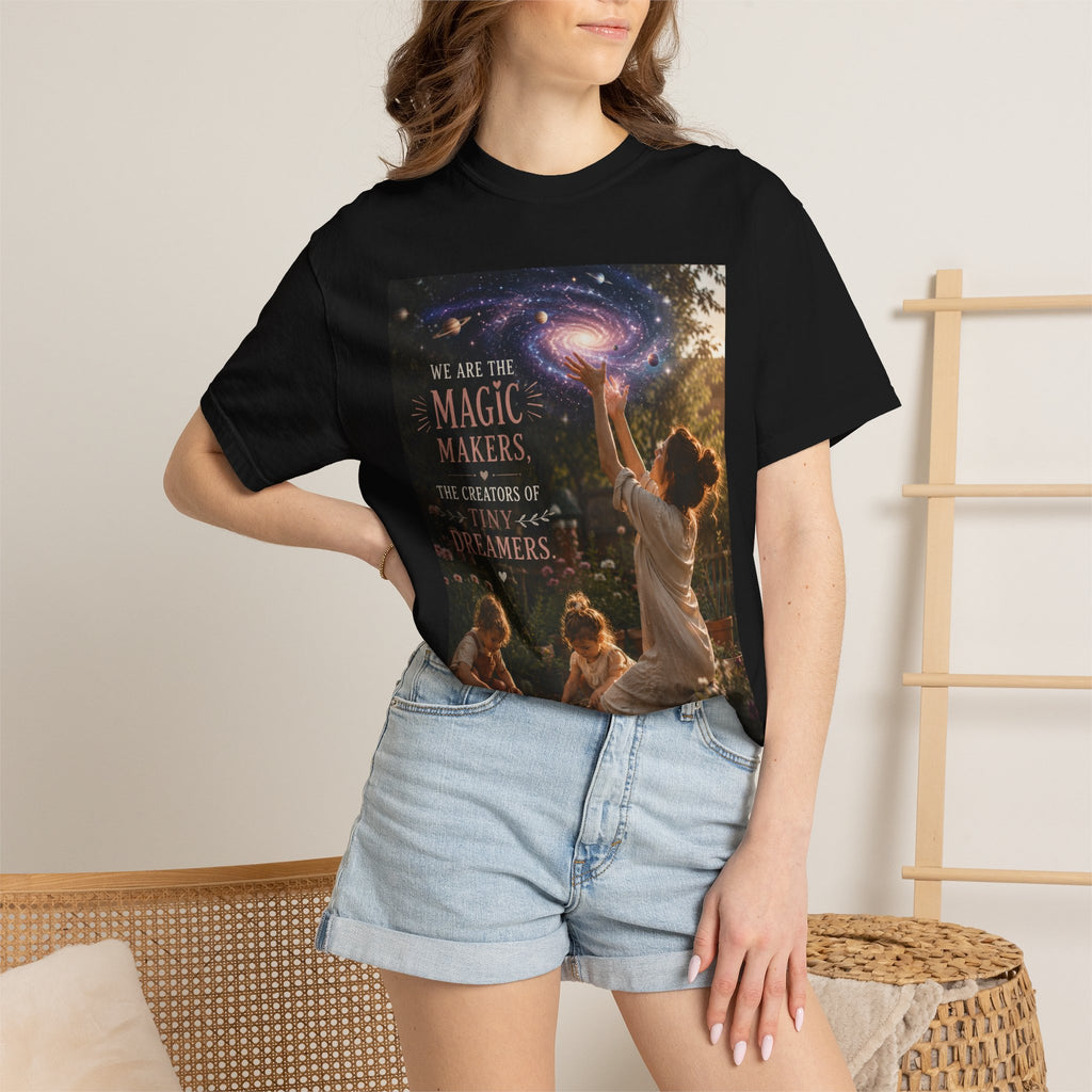 Magic Makers Dreamers T-Shirt — Whimsical Family Night Sky Tee