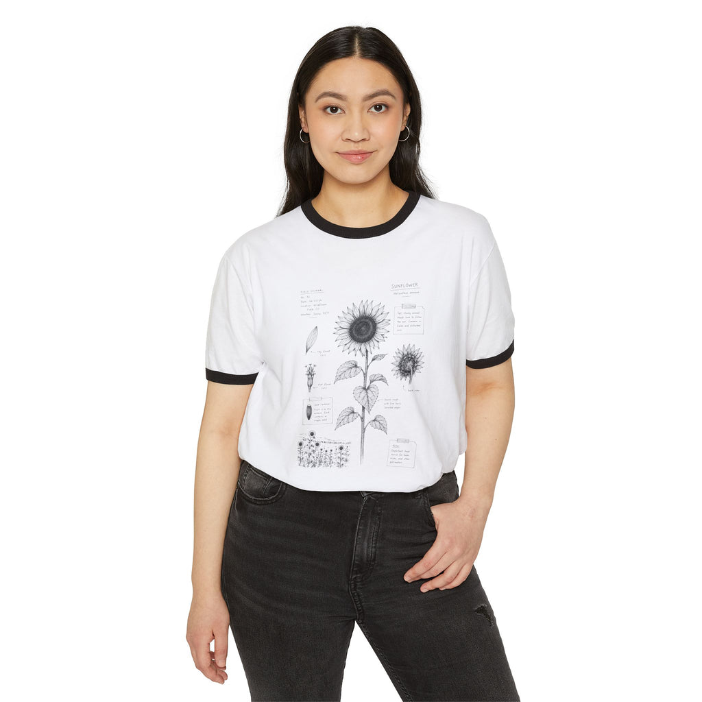 Sunflower journal ringer tee