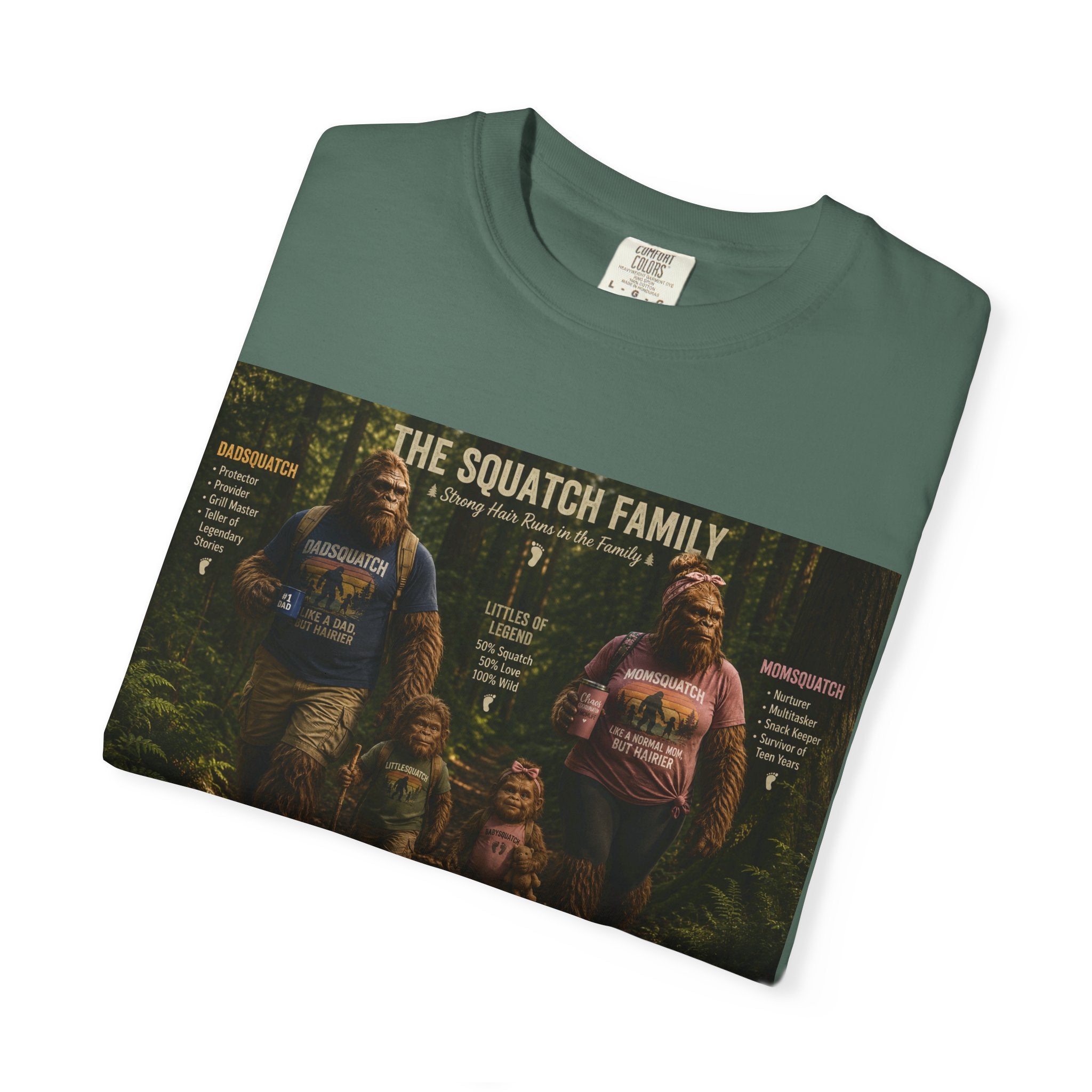 Squatch Family T-Shirt — Bigfoot Family Tree Graphic Tee