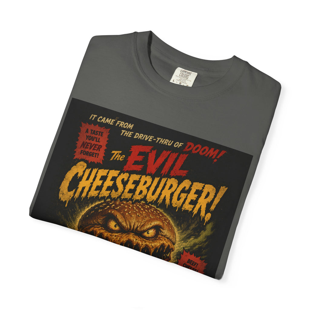 The Evil Cheeseburger! Vintage Horror Movie T-Shirt