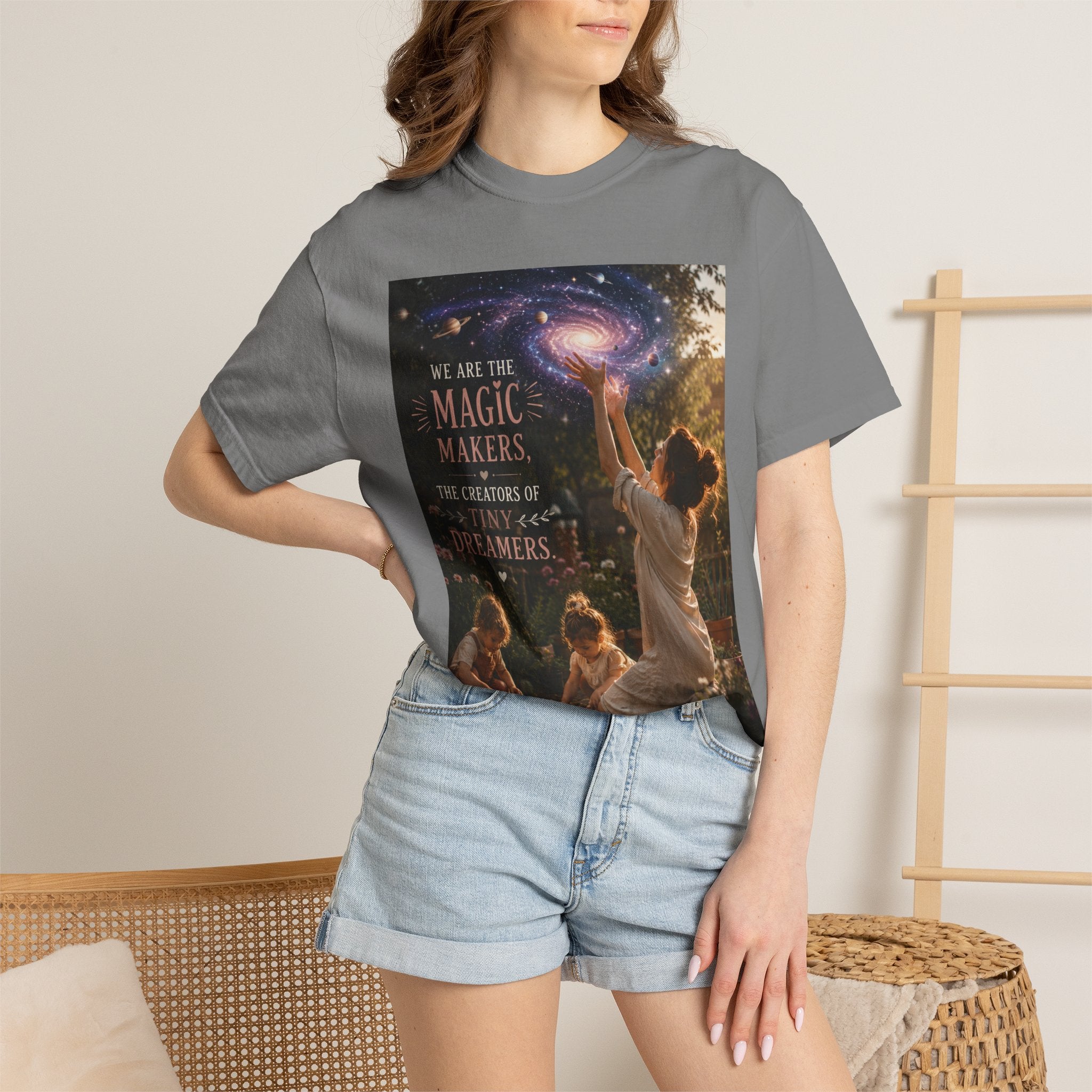 Magic Makers Dreamers T-Shirt — Whimsical Family Night Sky Tee