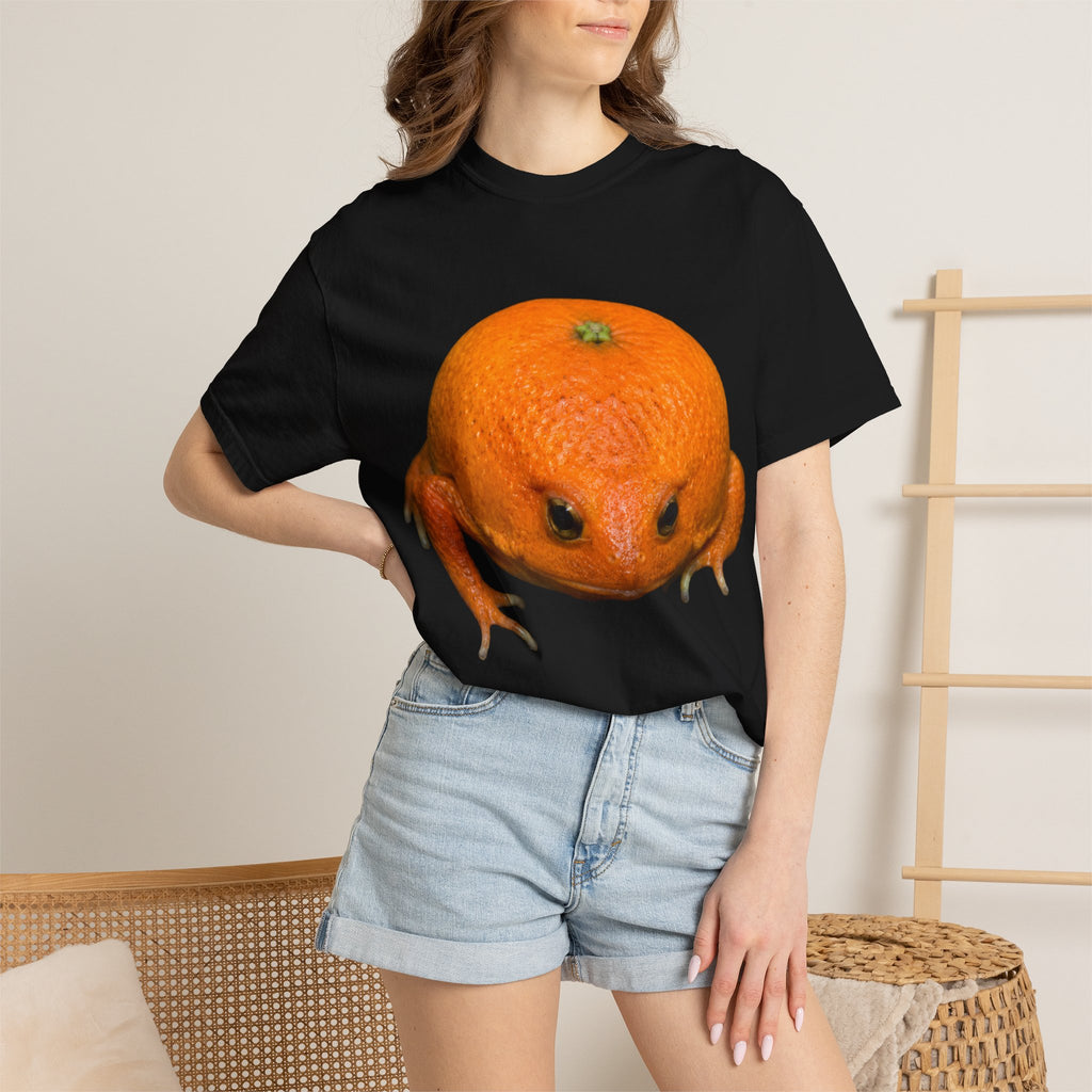 Orange Frog T-Shirt — Cute Surreal Citrus Critter Tee