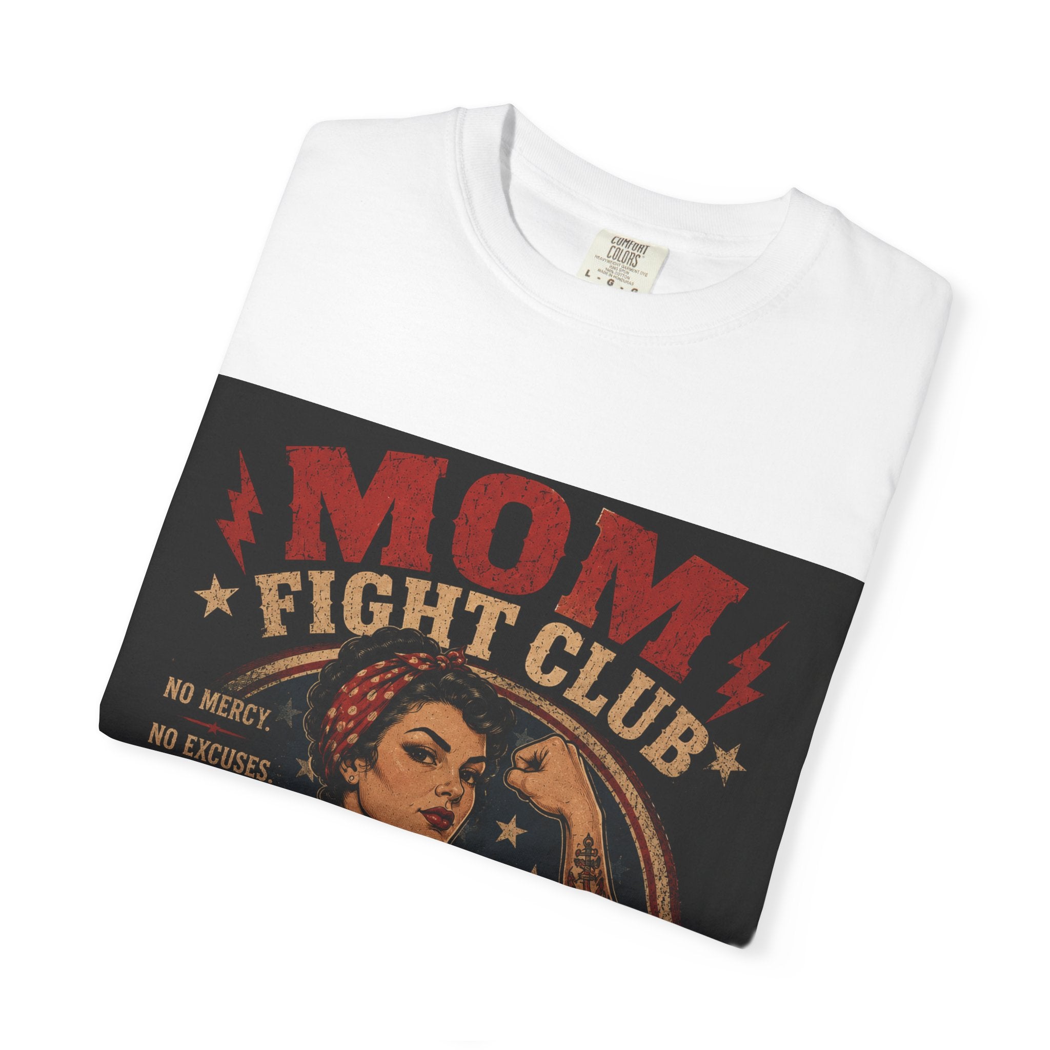 Mom Fight Club T-Shirt — We Don’t Do Easy, We Do Damage Vintage Boxing Tee