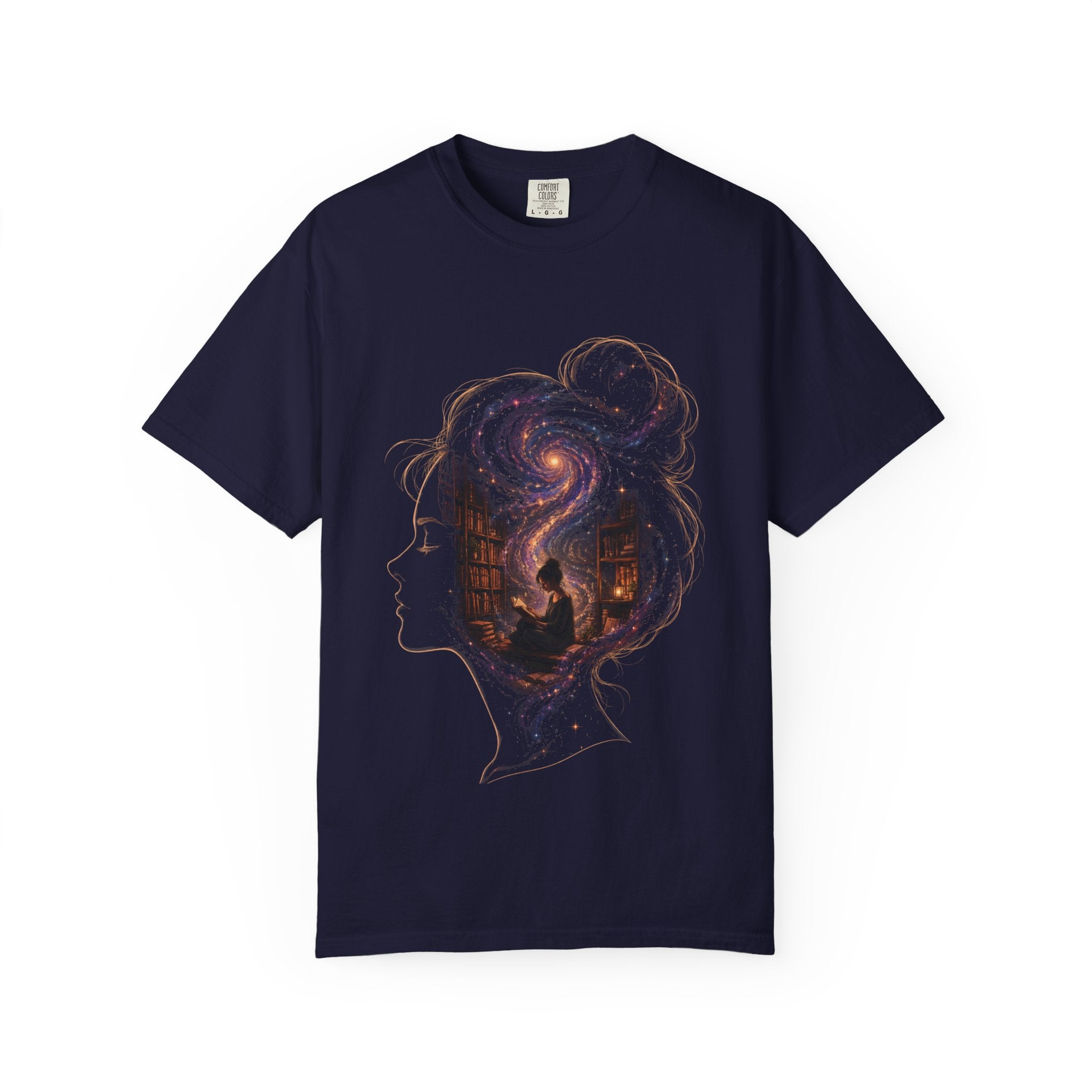 Galaxy Mind T-Shirt — Surreal Cosmic Portrait Tee