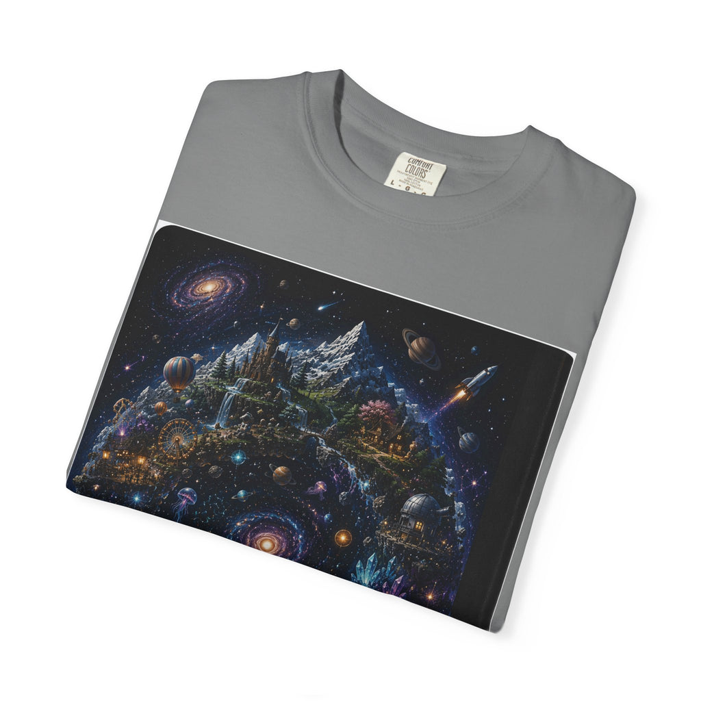 Cosmic Mandala Night Sky T-Shirt — Galaxy Constellation Art Tee