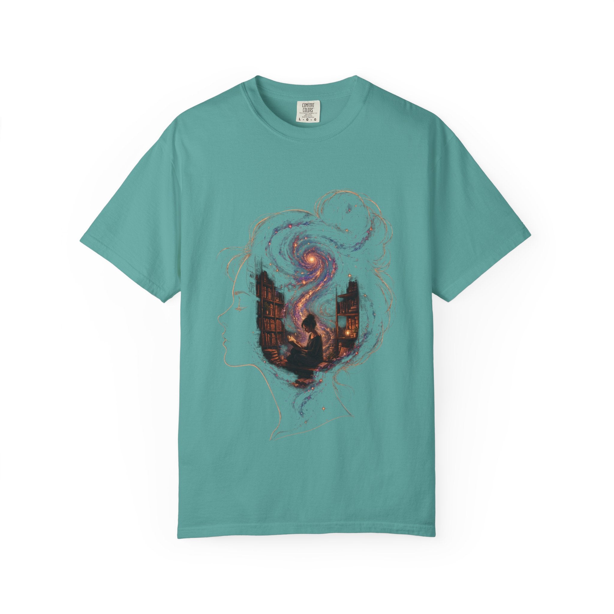 Galaxy Mind T-Shirt — Surreal Cosmic Portrait Tee