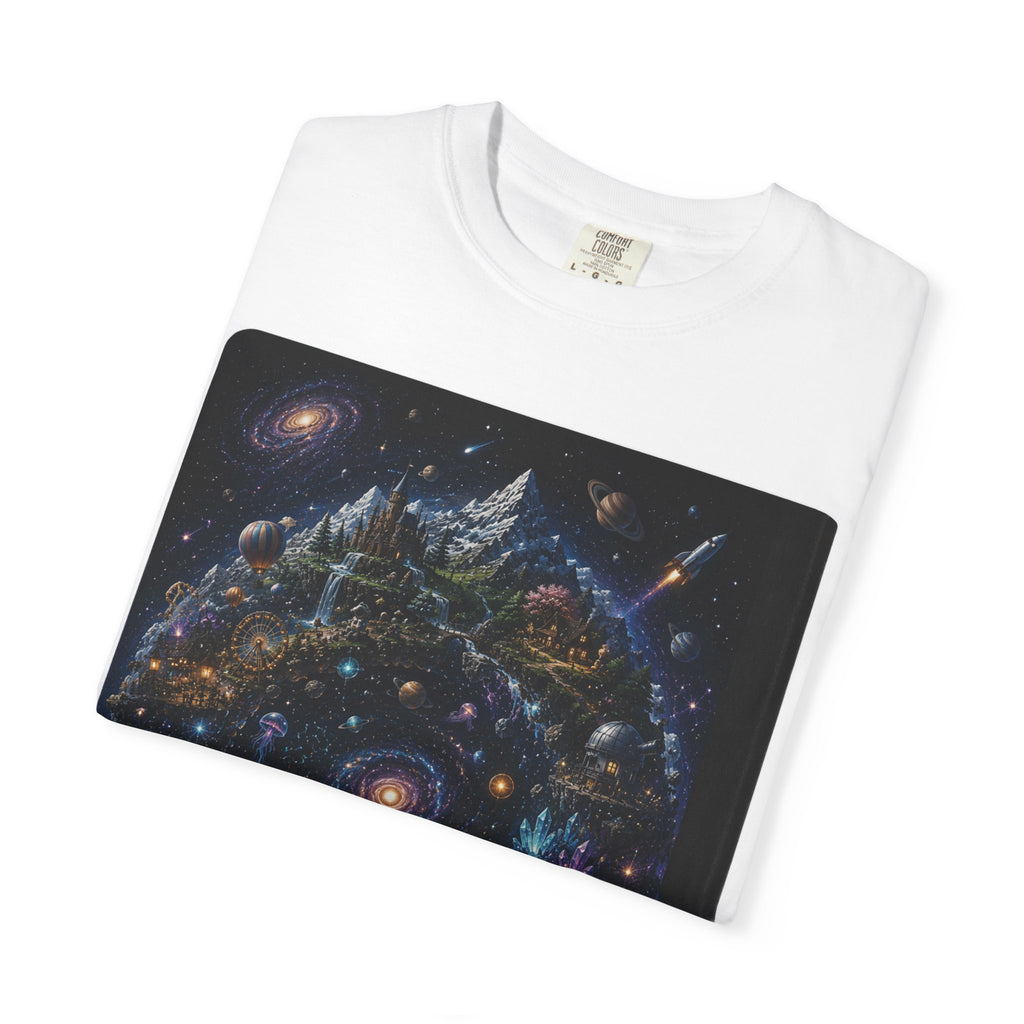 Cosmic Mandala Night Sky T-Shirt — Galaxy Constellation Art Tee