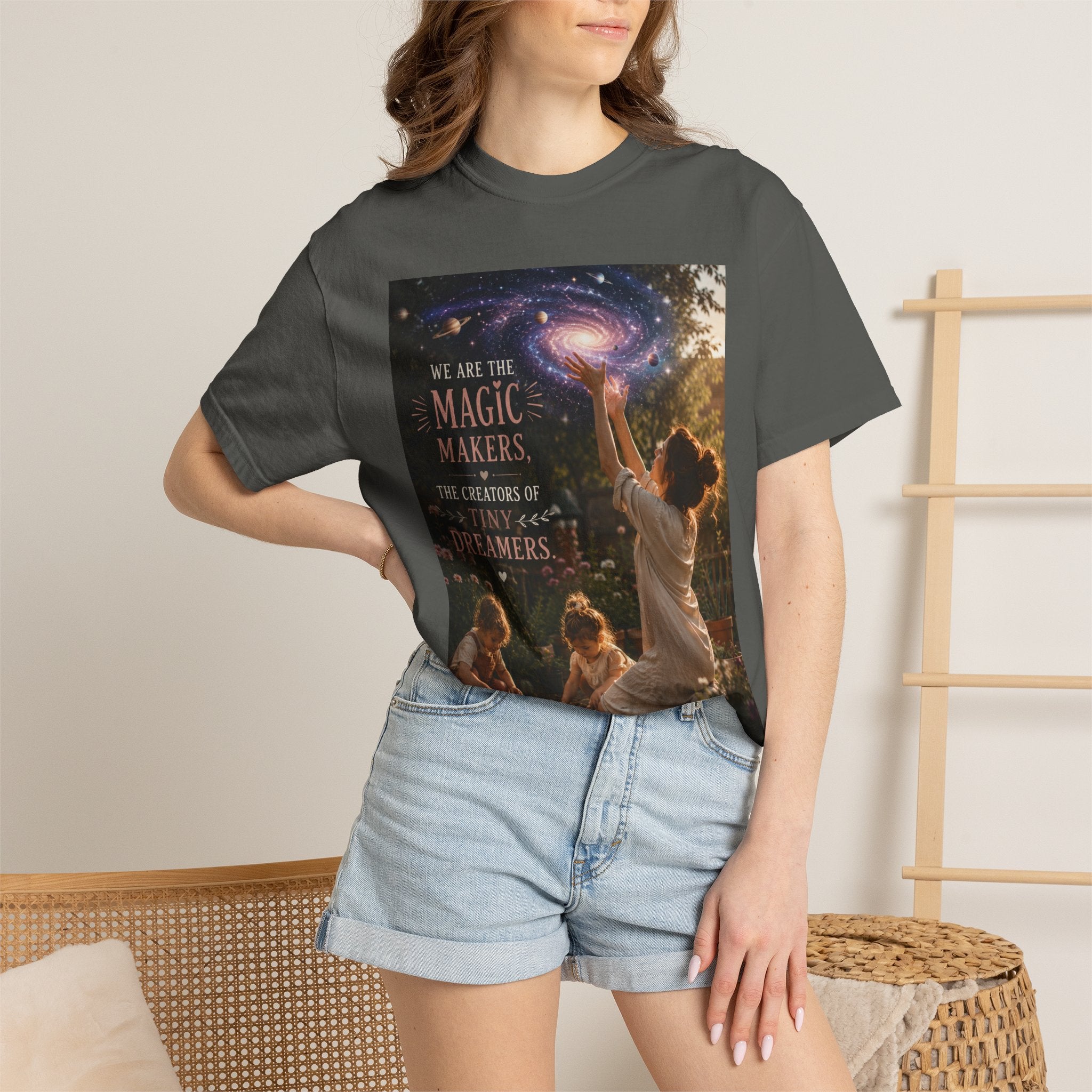 Magic Makers Dreamers T-Shirt — Whimsical Family Night Sky Tee