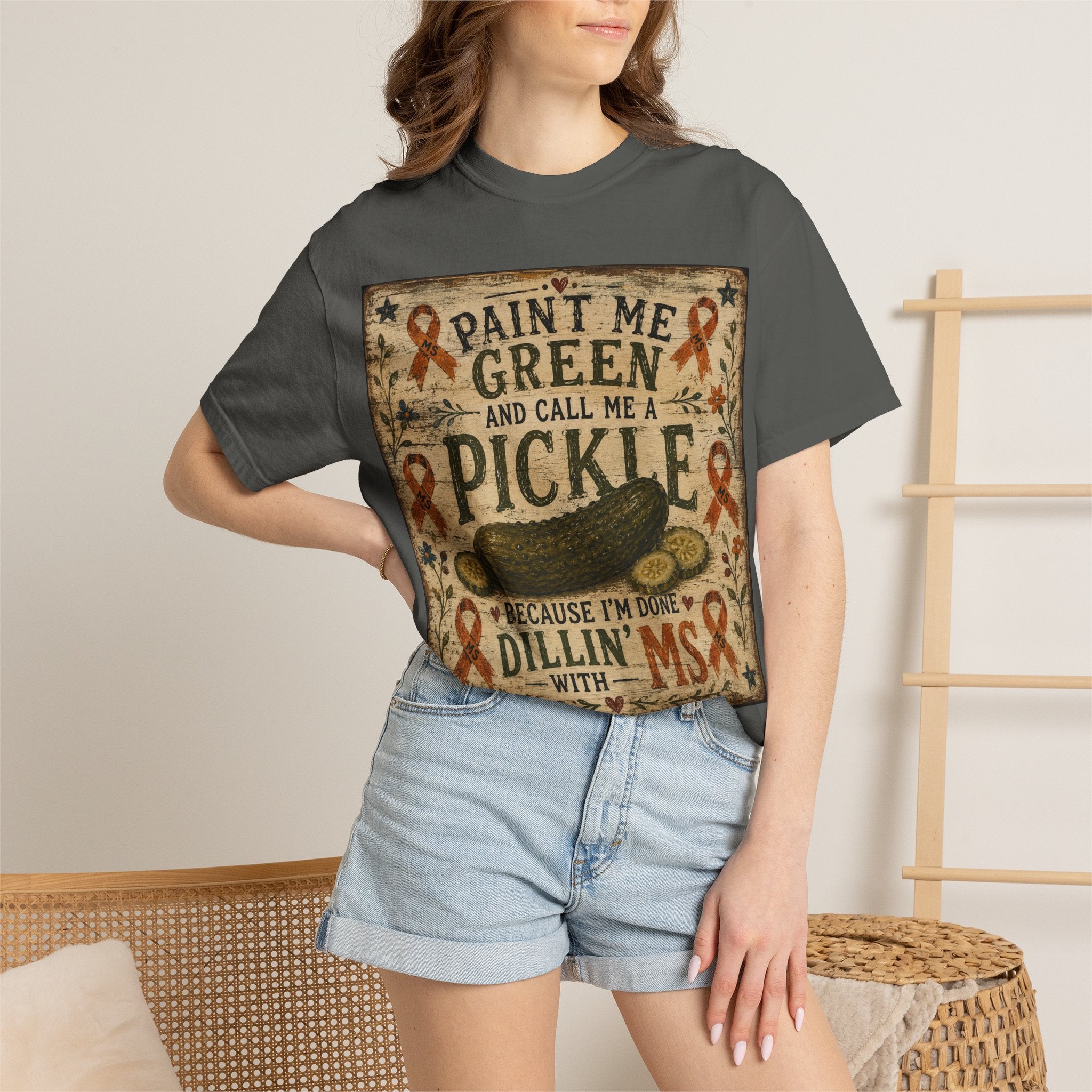 MS Awareness 'MS Warrior' Pickle T-Shirt