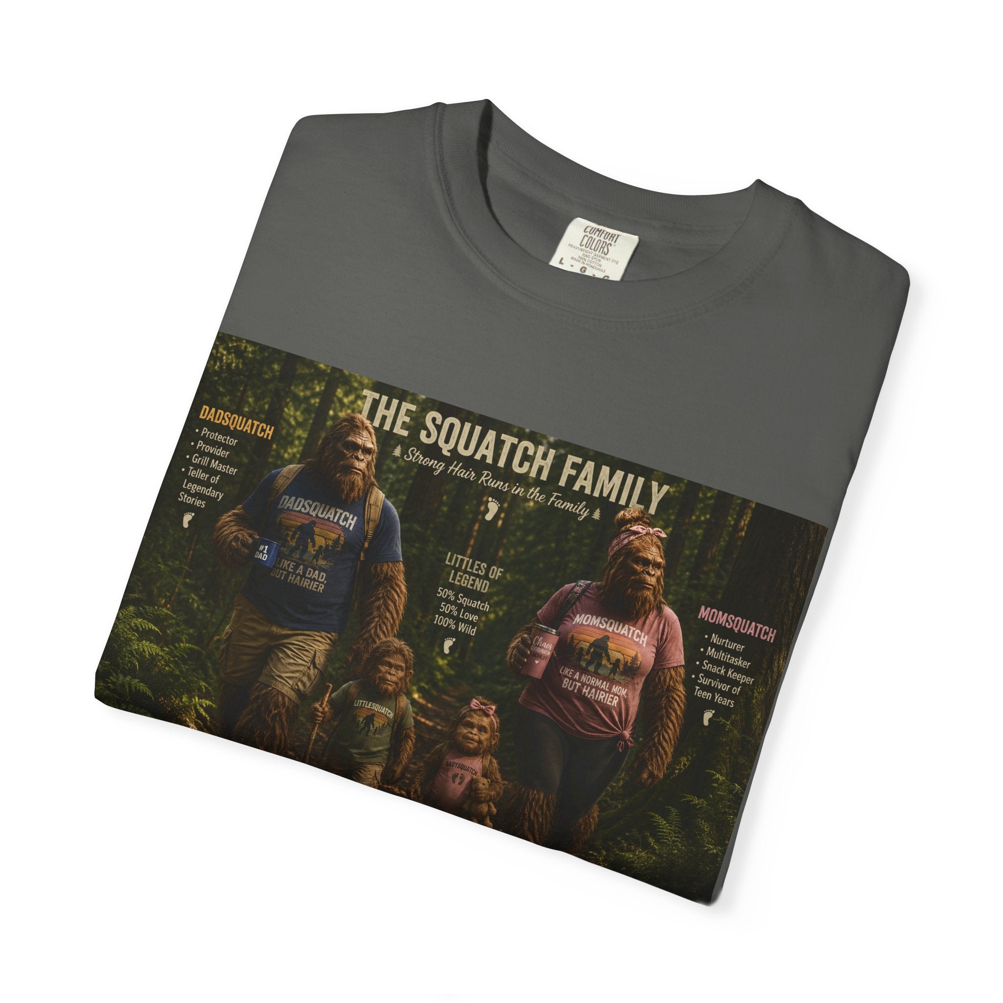 Squatch Family T-Shirt — Bigfoot Family Tree Graphic Tee