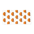 Beach Towel — Cute Orange Frog Pattern Plush Beach Towel