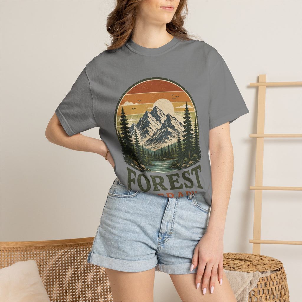 Forest Therapy T-Shirt — Mountain & Pines Nature Tee