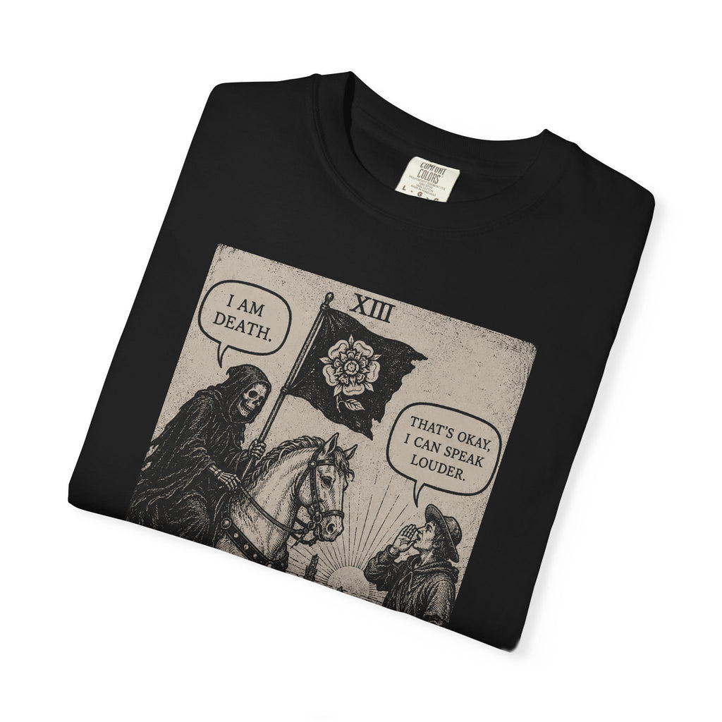 Death Tarot T-Shirt — Vintage Rider-Waite Card Design