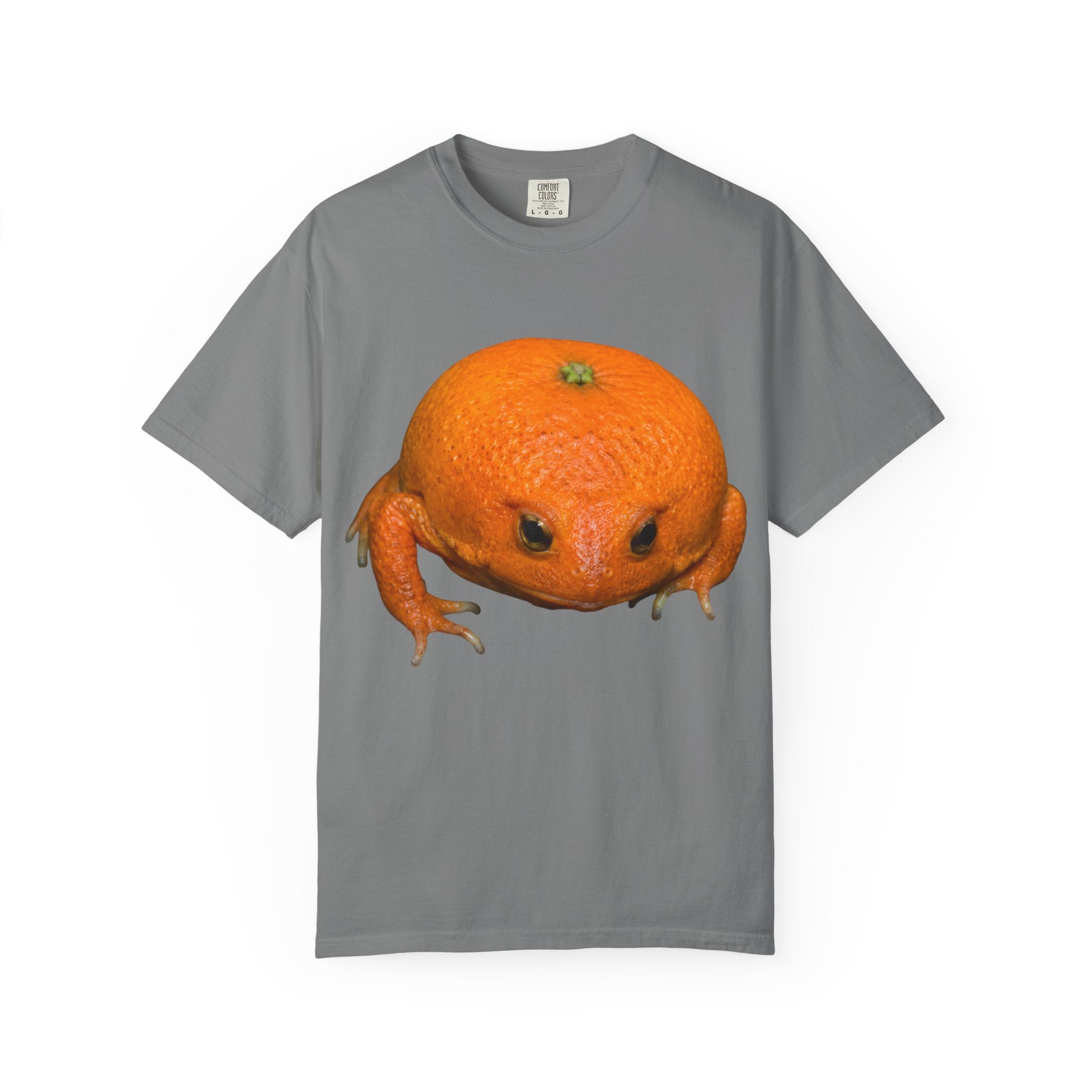 Orange Frog T-Shirt — Cute Surreal Citrus Critter Tee