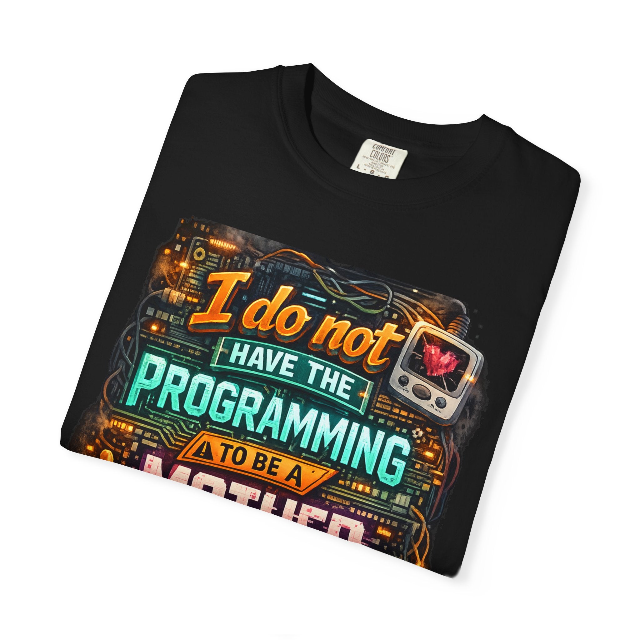 Programmer Mom T-Shirt — "I Do Not Have the Programming to Be a Mother" Retro Gamer Tee