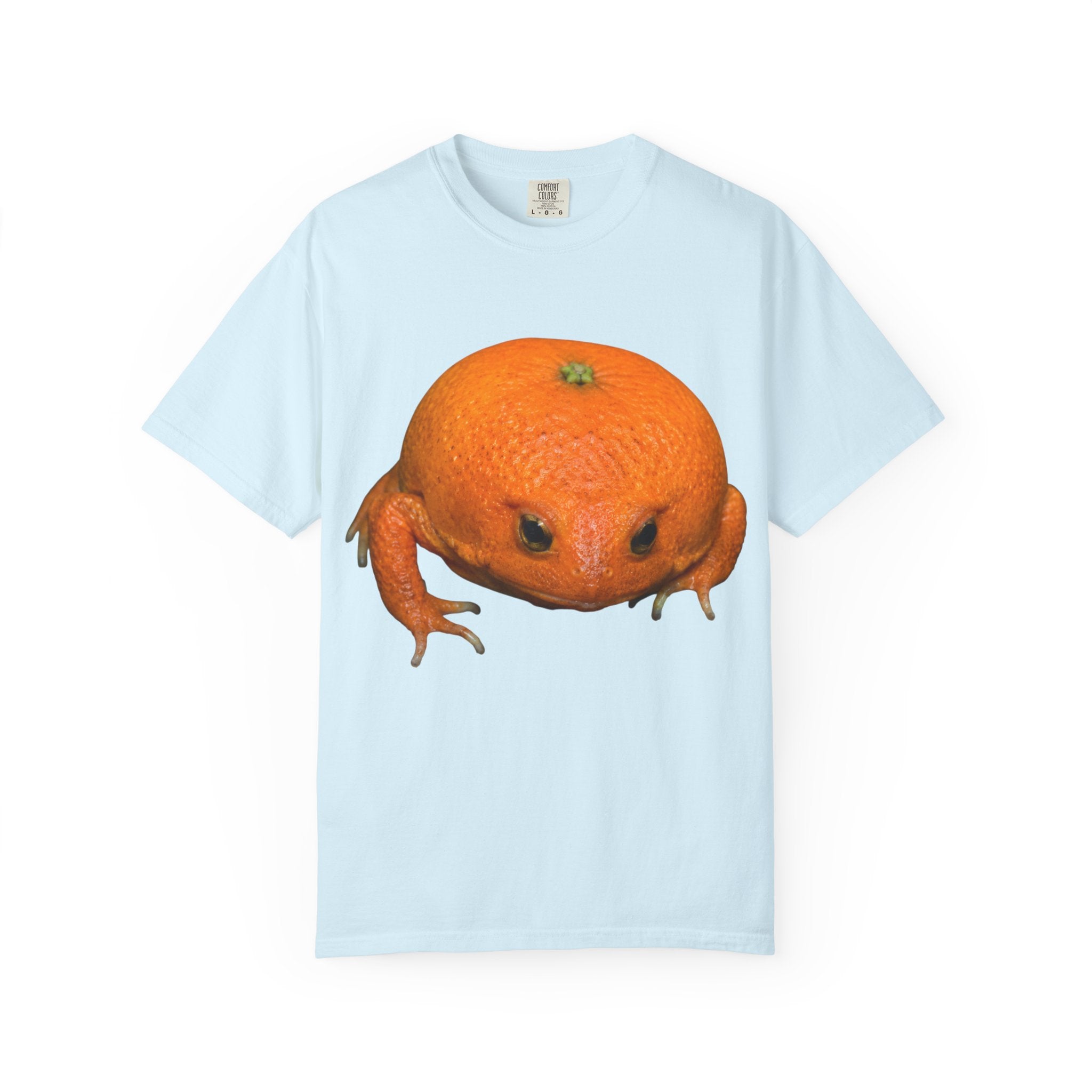 Orange Frog T-Shirt — Cute Surreal Citrus Critter Tee