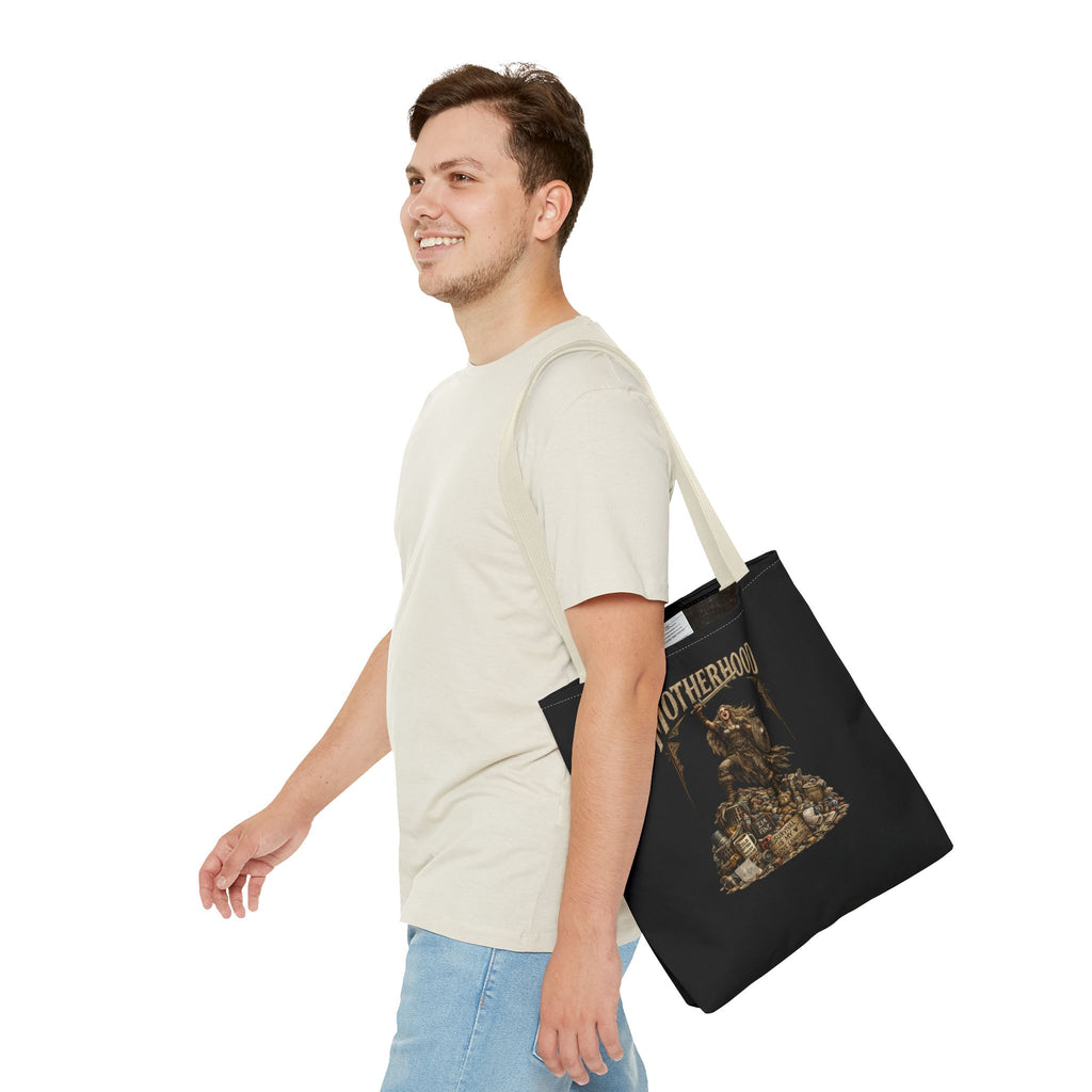 Motherhood Tote Bag — Vintage Gothic Illustration ‘Motherhood’ Canvas Tote for Moms, New Mothers & Mother’s Day Gift