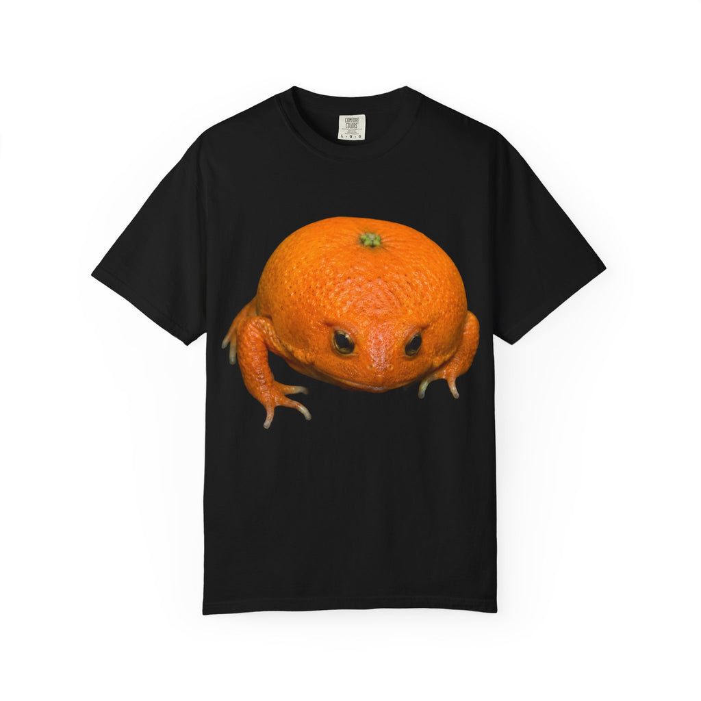 Orange Frog T-Shirt — Cute Surreal Citrus Critter Tee