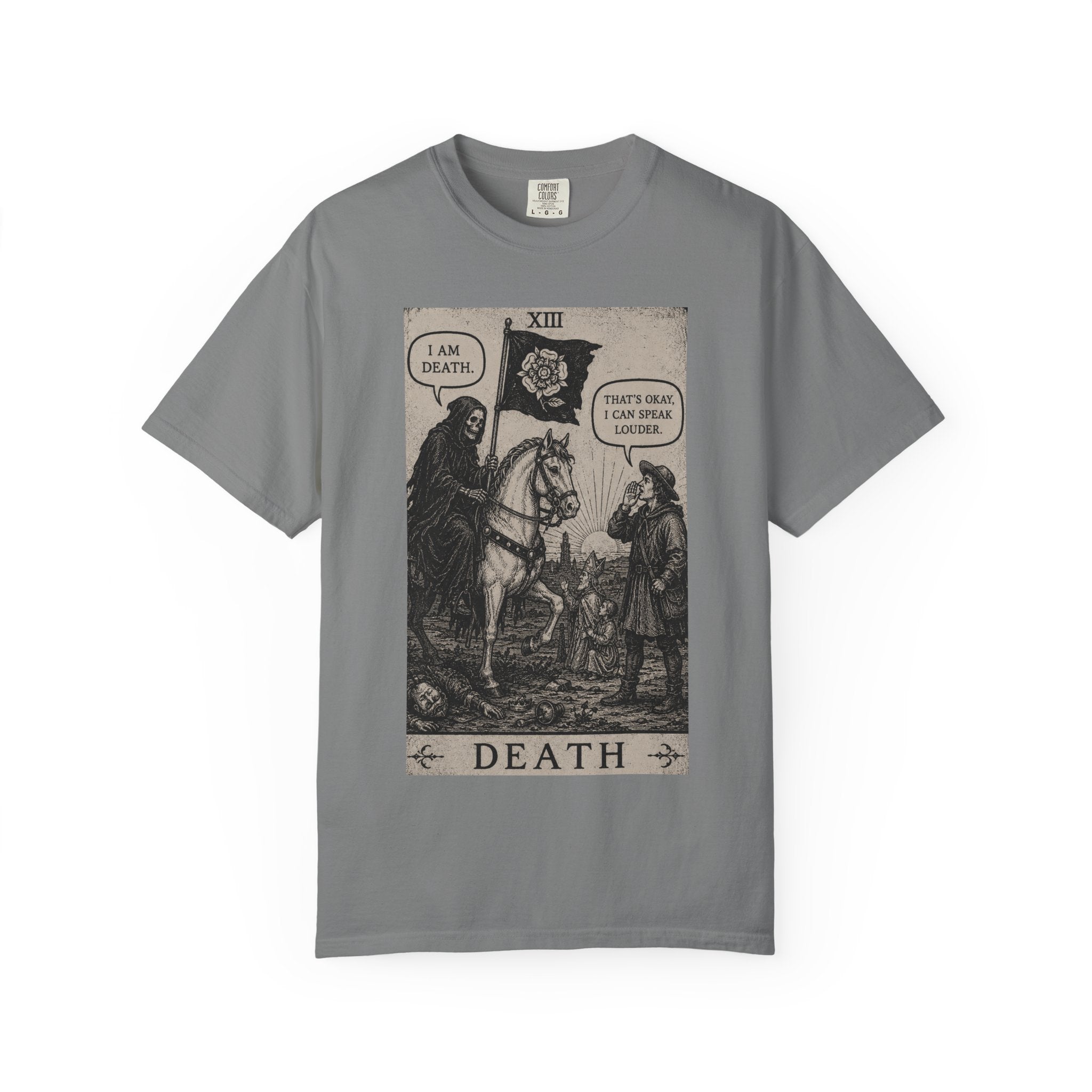 Death Tarot T-Shirt — Vintage Rider-Waite Card Design