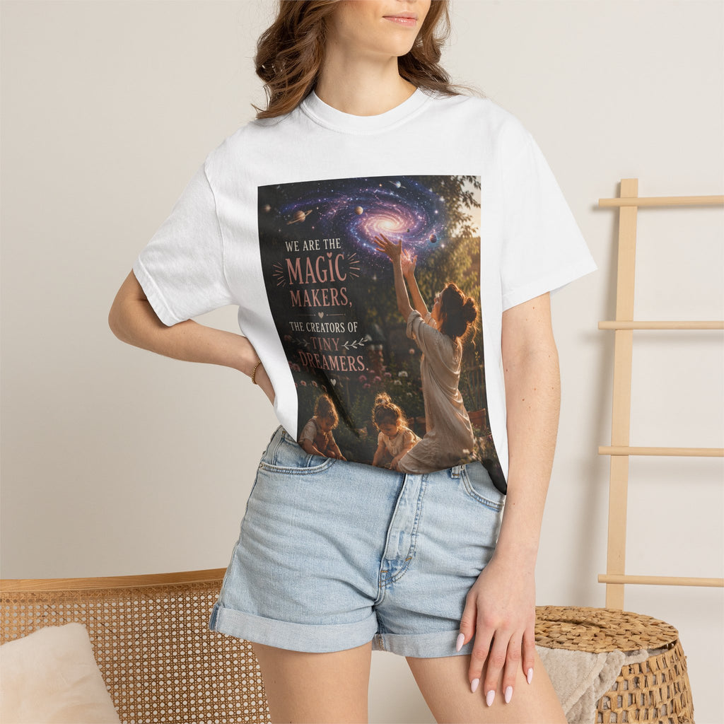 Magic Makers Dreamers T-Shirt — Whimsical Family Night Sky Tee