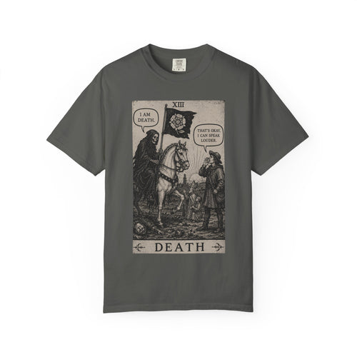 Death Tarot T-Shirt — Vintage Rider-Waite Card Design