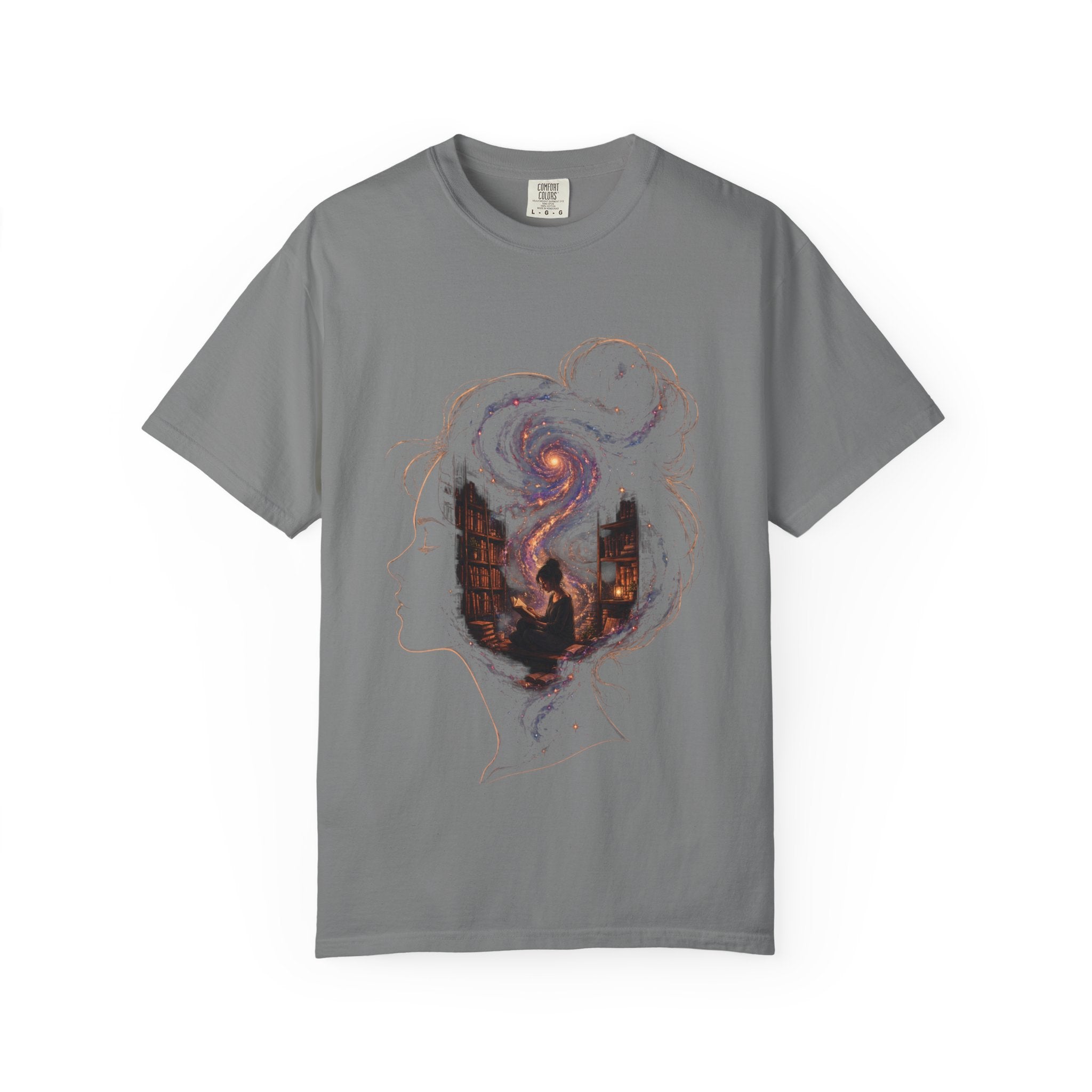 Galaxy Mind T-Shirt — Surreal Cosmic Portrait Tee