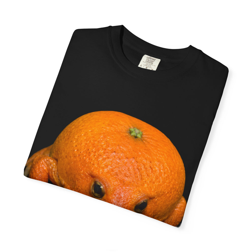 Orange Frog T-Shirt — Cute Surreal Citrus Critter Tee
