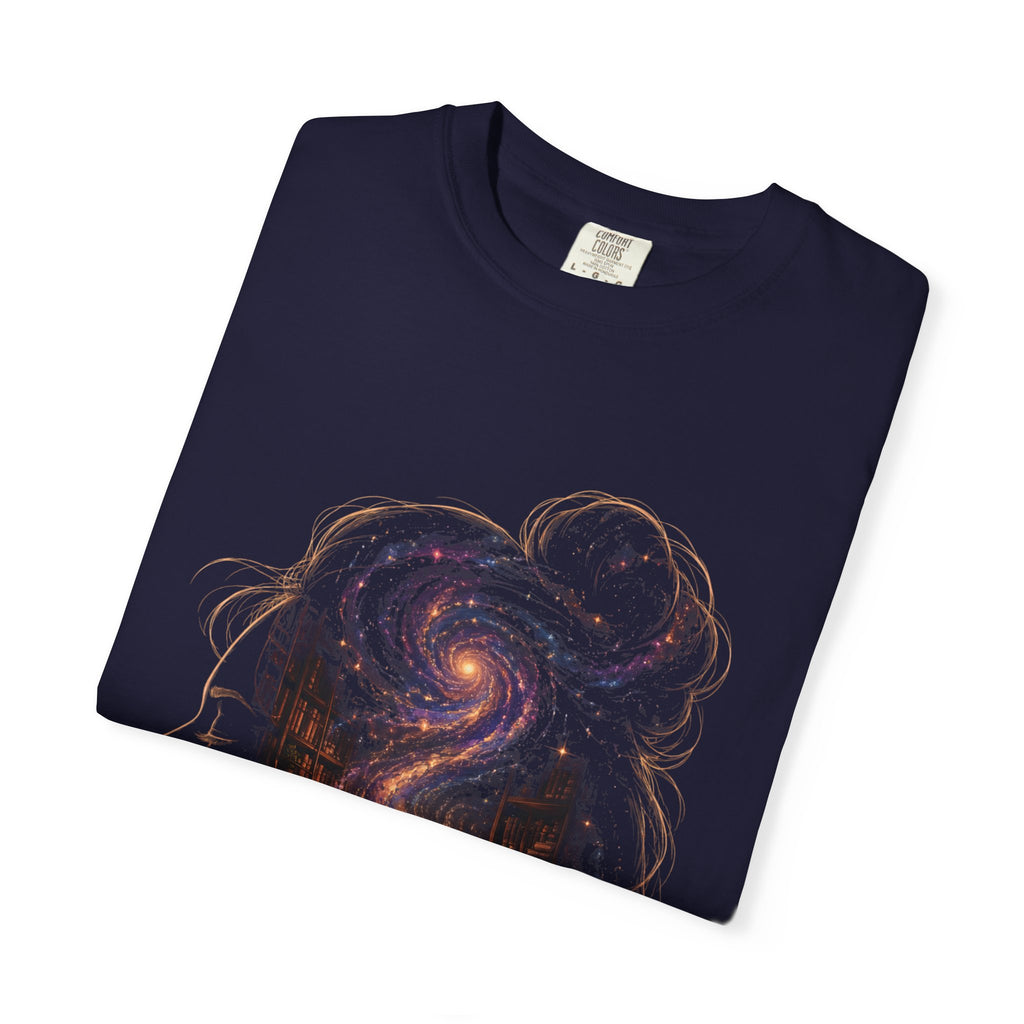 Galaxy Mind T-Shirt — Surreal Cosmic Portrait Tee