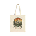 Forest Therapy Canvas Tote — Vintage Mountain Nature Bag