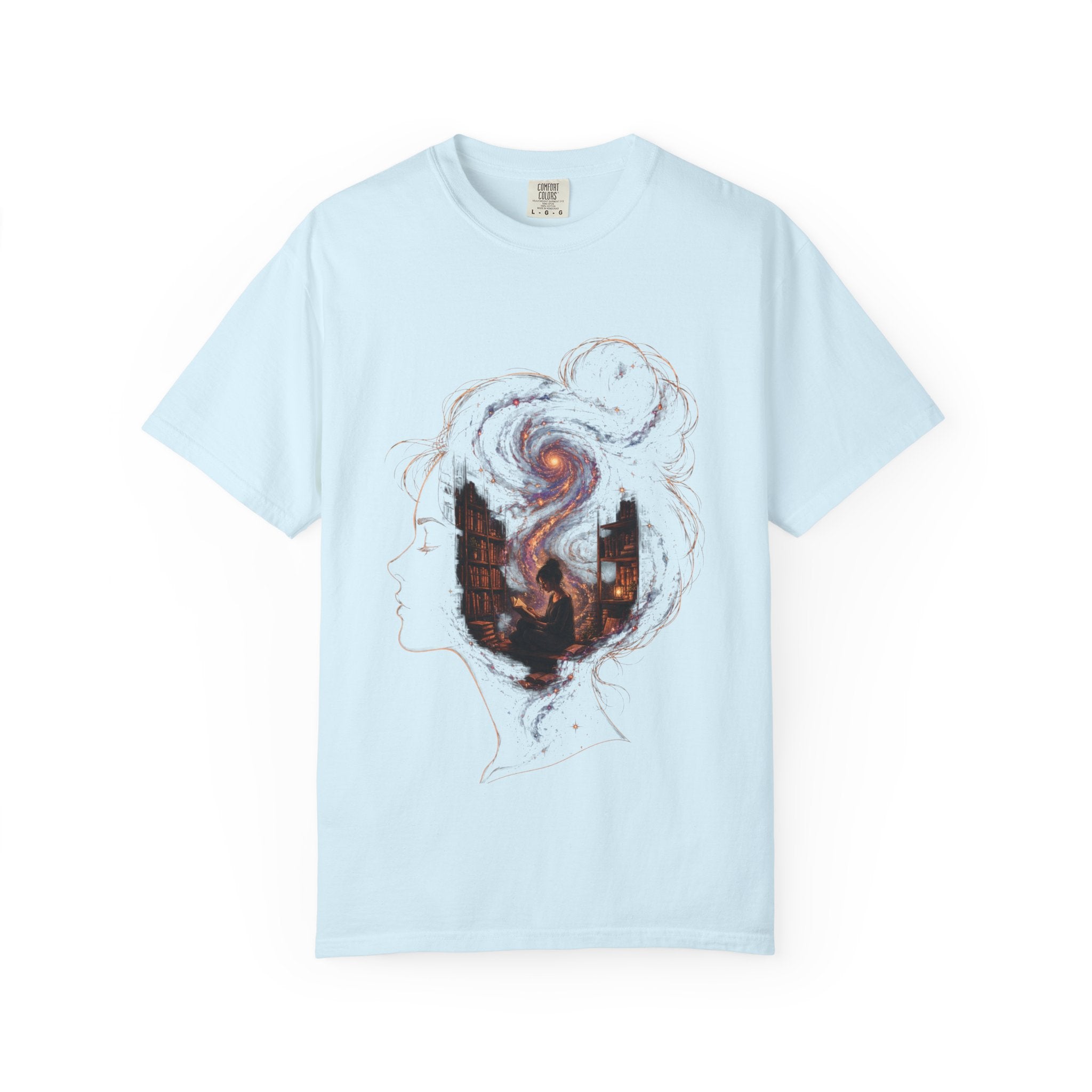 Galaxy Mind T-Shirt — Surreal Cosmic Portrait Tee