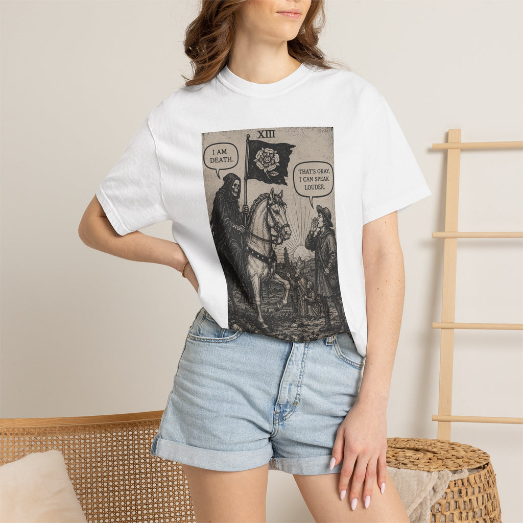 Death Tarot T-Shirt — Vintage Rider-Waite Card Design