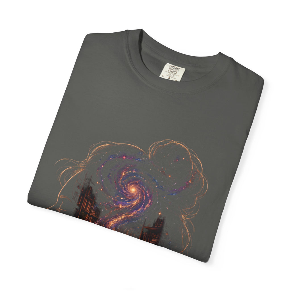 Galaxy Mind T-Shirt — Surreal Cosmic Portrait Tee