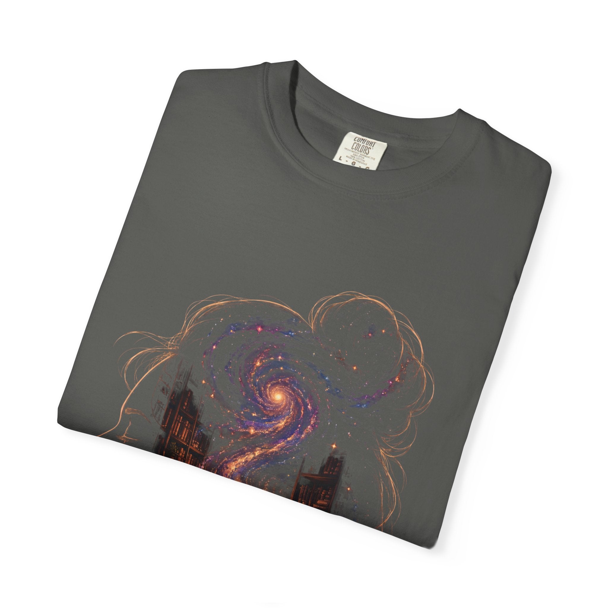 Galaxy Mind T-Shirt — Surreal Cosmic Portrait Tee
