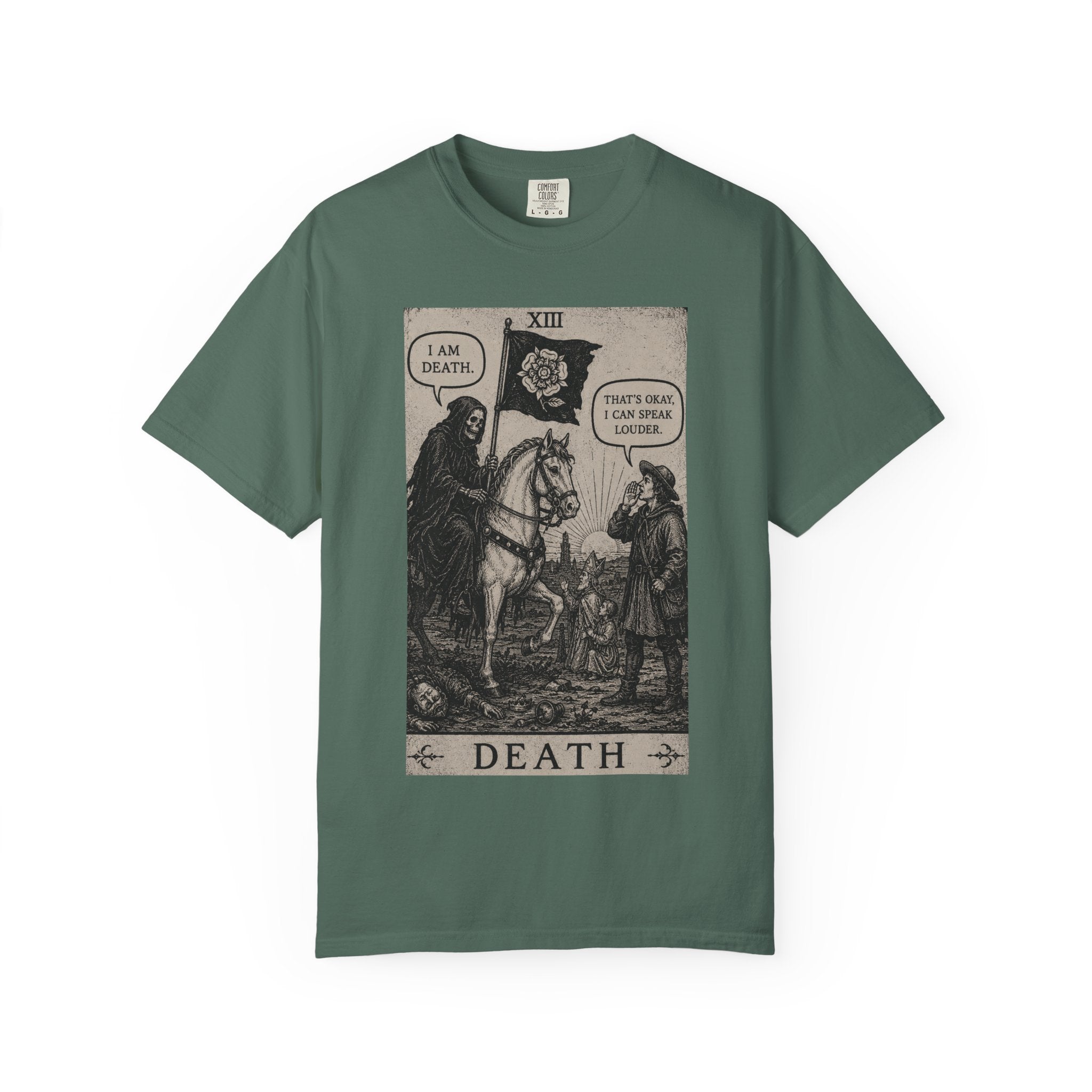 Death Tarot T-Shirt — Vintage Rider-Waite Card Design