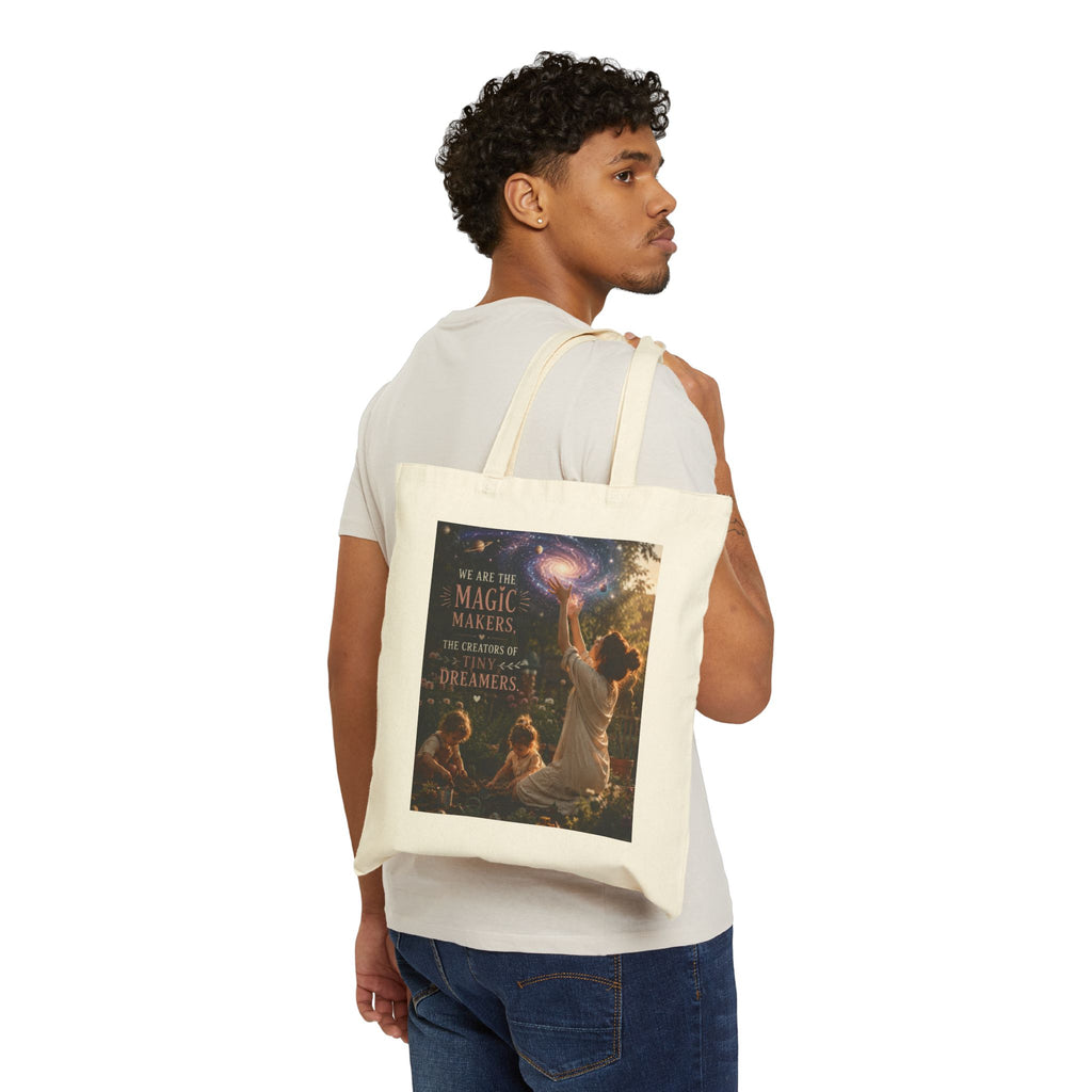 Tote Bag — 'We Are the Magic Makers' Dreamers Illustration Cotton Tote